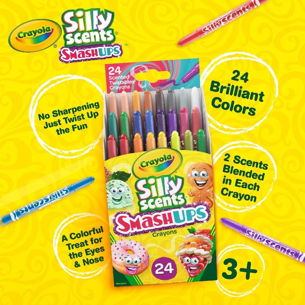 4 Crayola Silly Scents Mini Twistables Crayons 24 Pack, 4 of 4