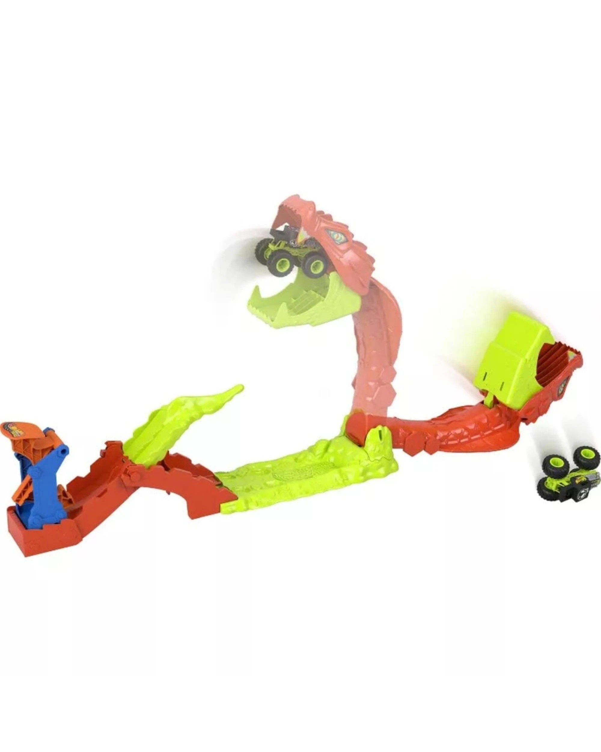 4 Hot Wheels Monster Trucks Snake Slam Takedown Playset, 4 of 6