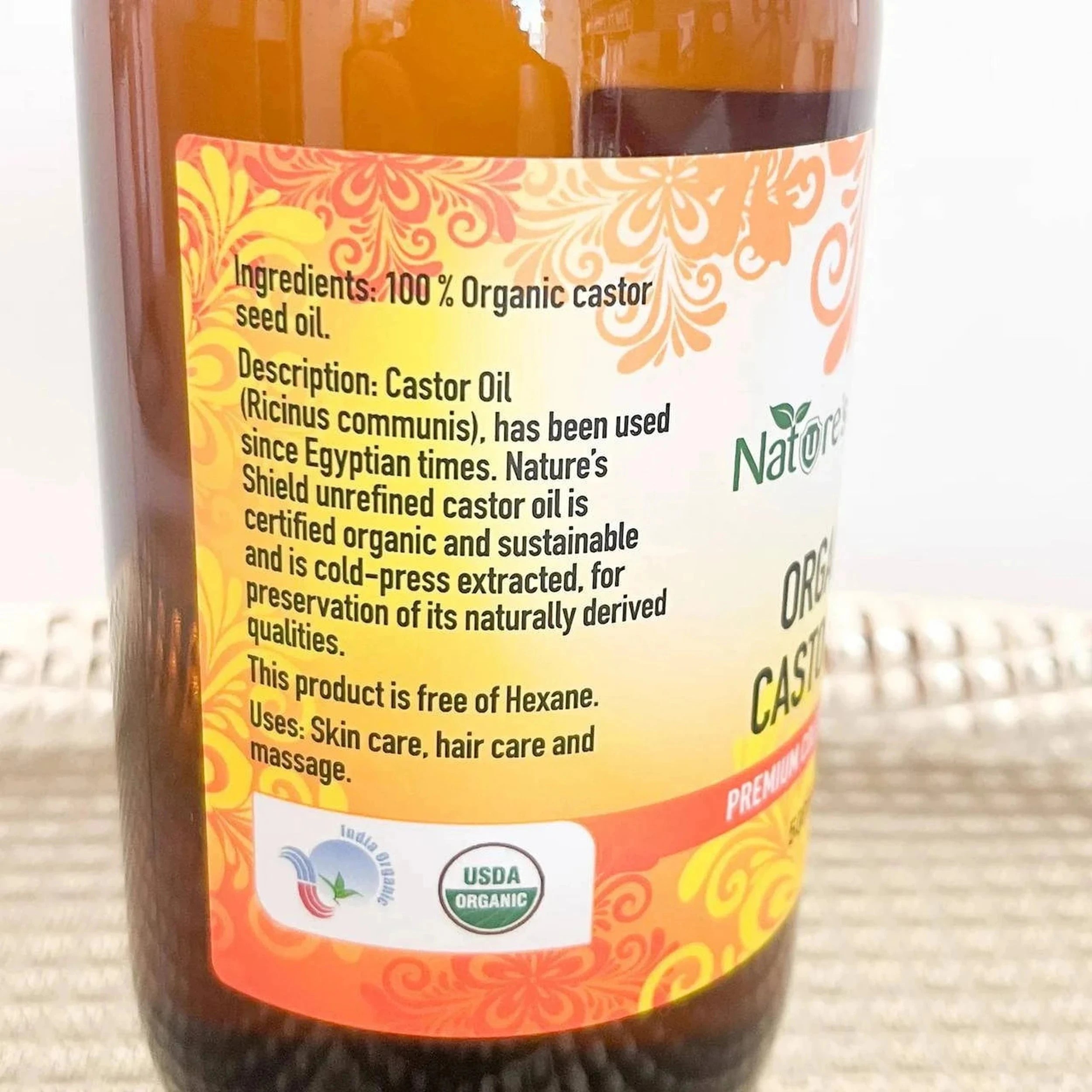 3 Nature's Shield Organic Castor Oil 500ml, 3 of 3
