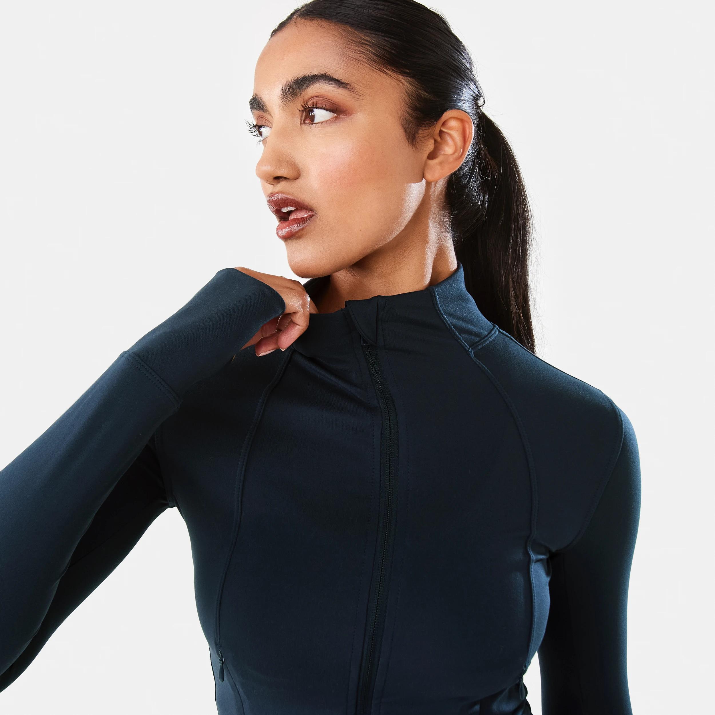 5 Active Womens Long Sleeve Ultrasoft Jacket SHADE NAVY, 5 of 8