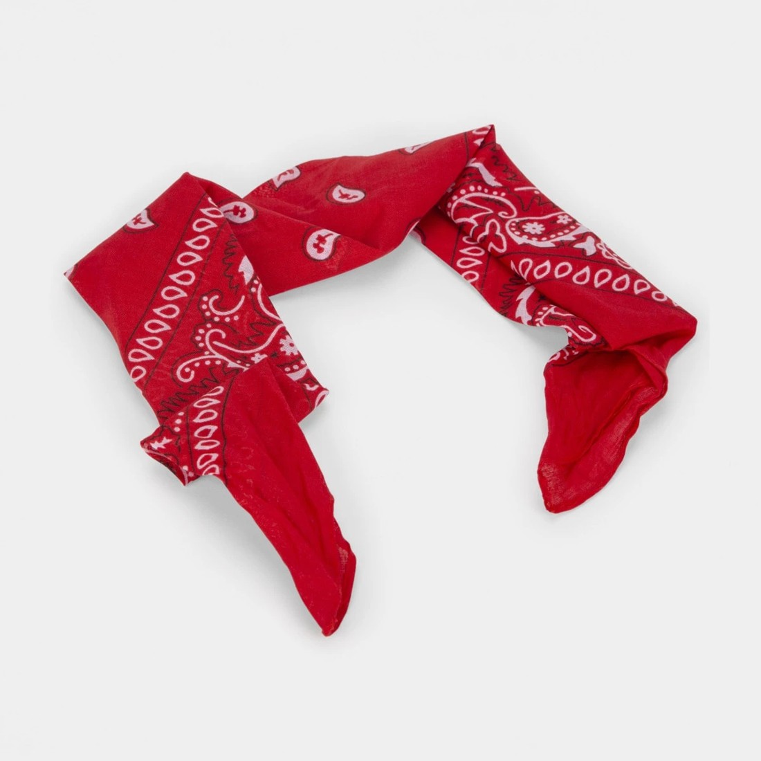 2 Paisley Hair Bandana - Red, 2 of 4