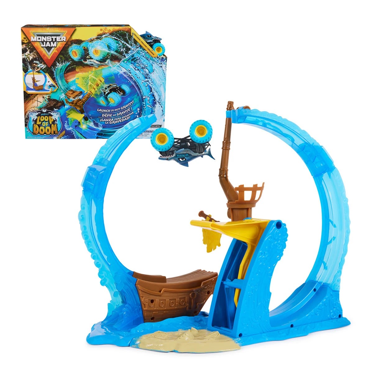 1 Monster Jam Megalodon's Loop of Doom Playset, 1 of 9
