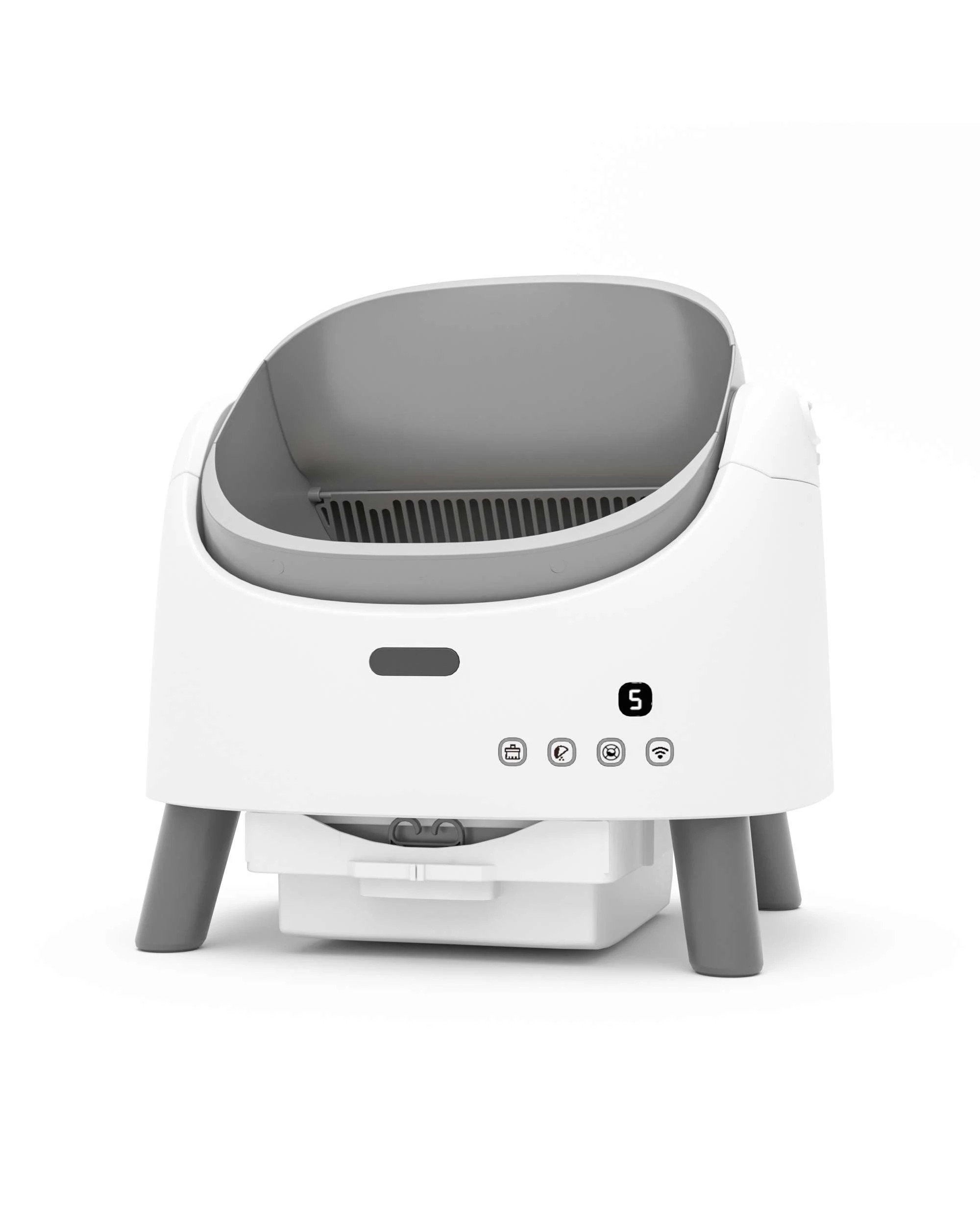 5 Advwin Self Cleaning Cat Litter Box with Litter Mat APP Remote Control, 5 of 8