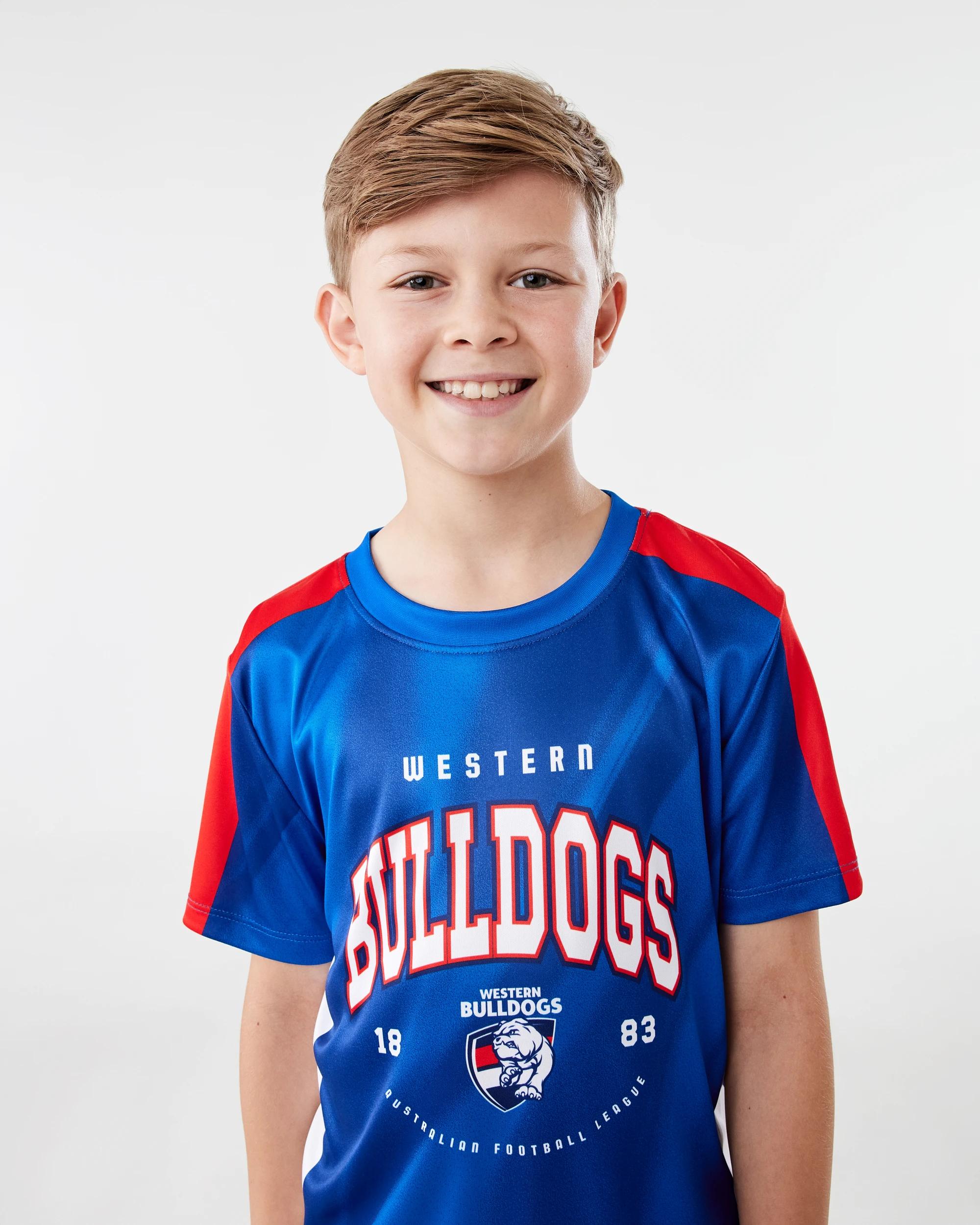 4 Official AFL Youth Training T-shirt Bulldogs, 4 of 8