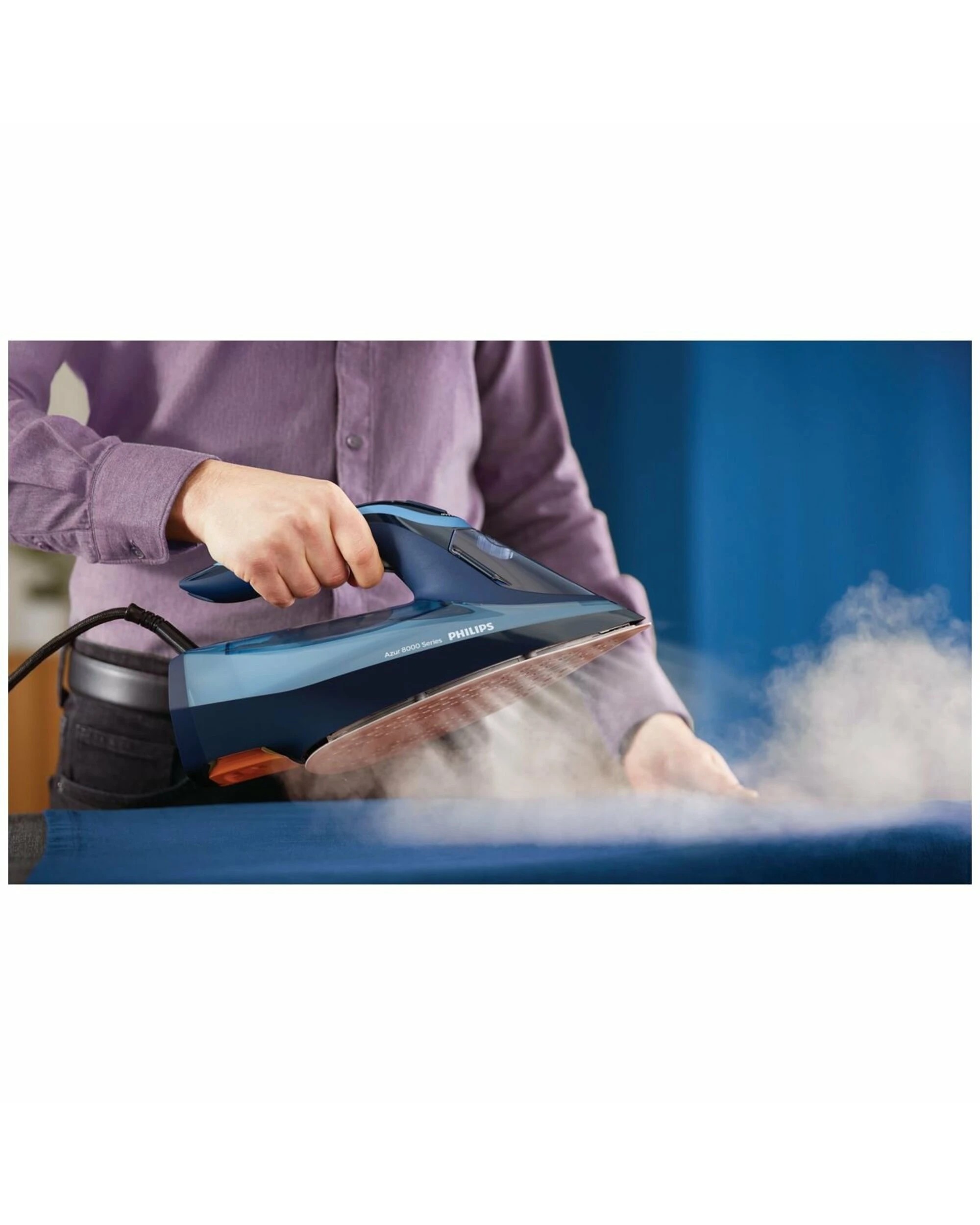 5 Philips Azur 8000 Series Steam Iron Blue, 5 of 5
