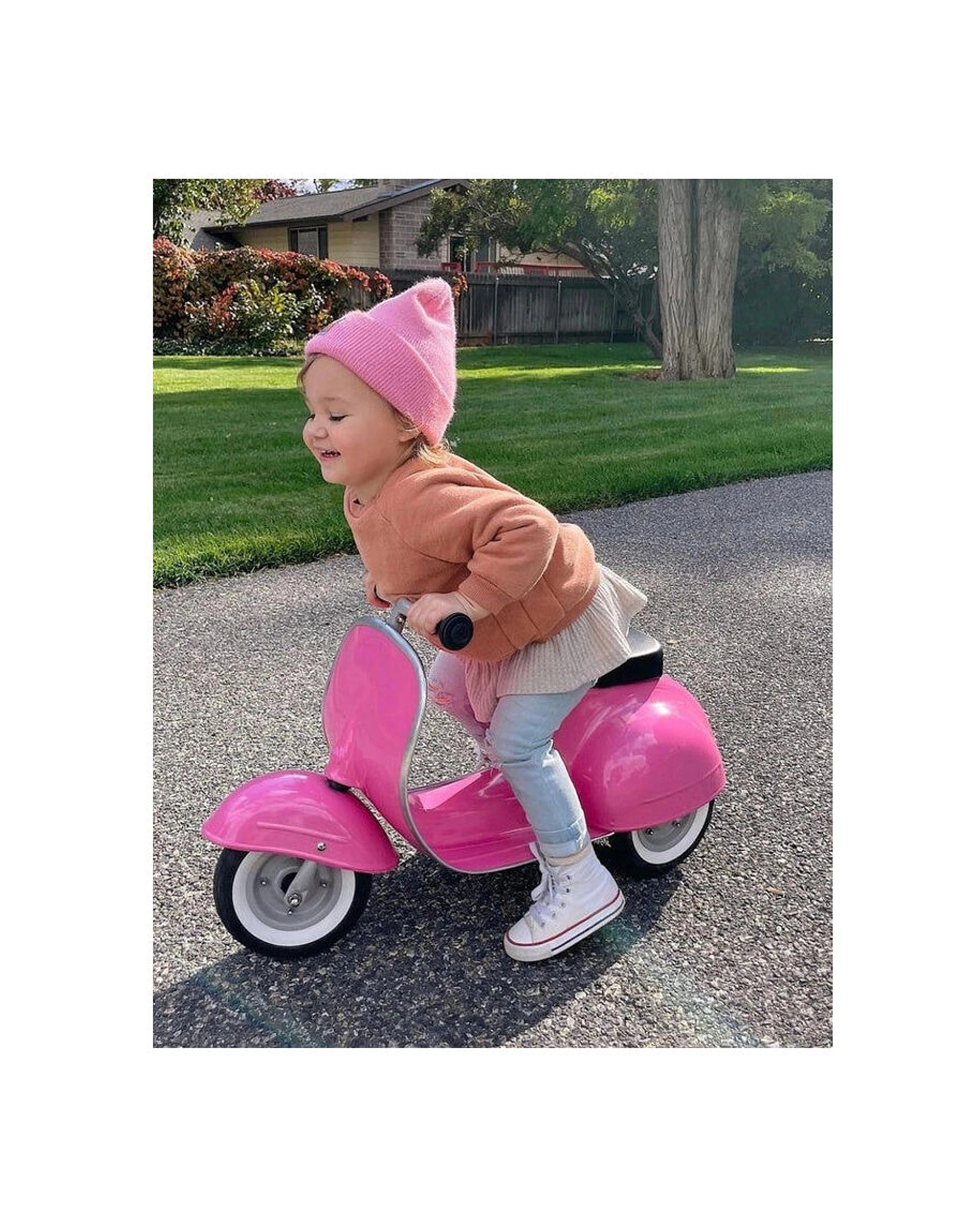 4 Ambosstoys Primo Ride-On Toy Kids Scooter Metal Self-Propelled 3-Wheel - Pink, 4 of 5