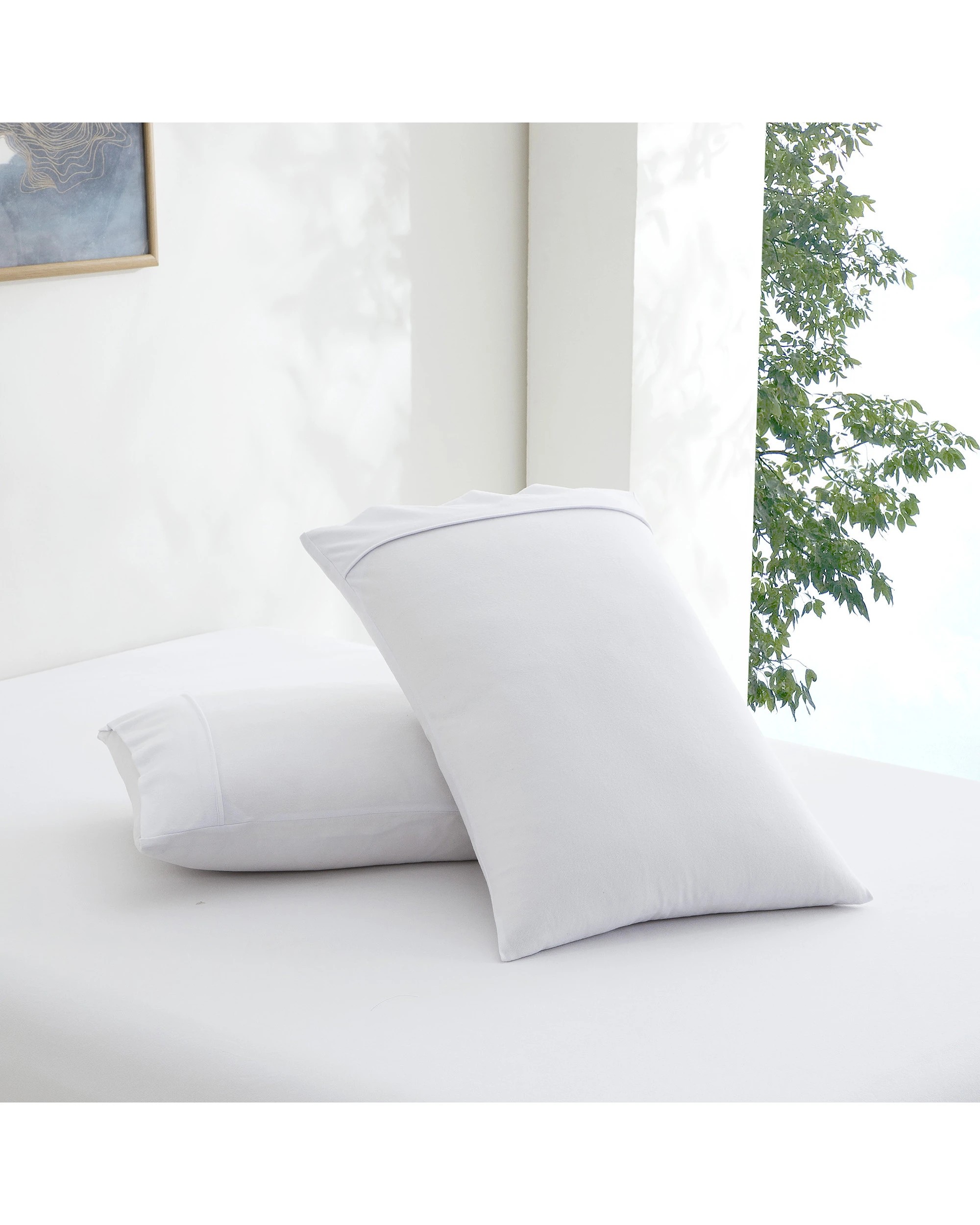 4 Dreamaker Micro Flannel Sheet Set - Queen Bed - White, 4 of 9