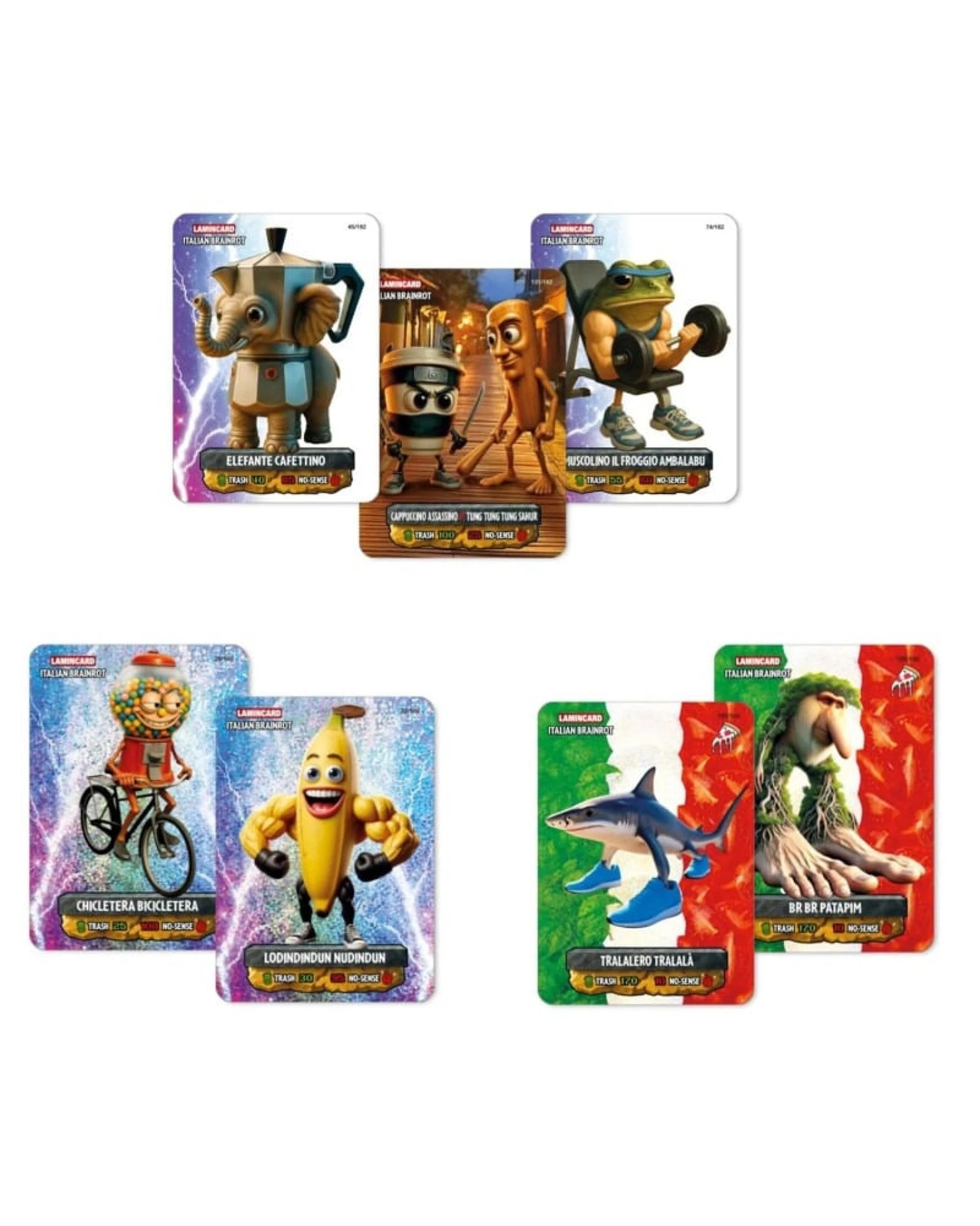 3 Lamincard Italian Brainrot Multiverse Collectible Cards Pack, 3 of 3