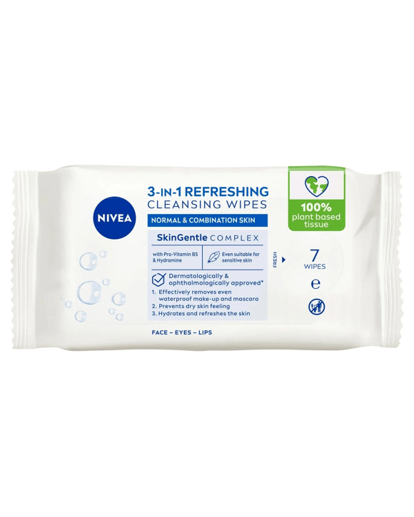 Nivea 7 Pack 3-in-1 Refreshing Cleansing Wipes - Pro Vitamin B5 and Hydramine