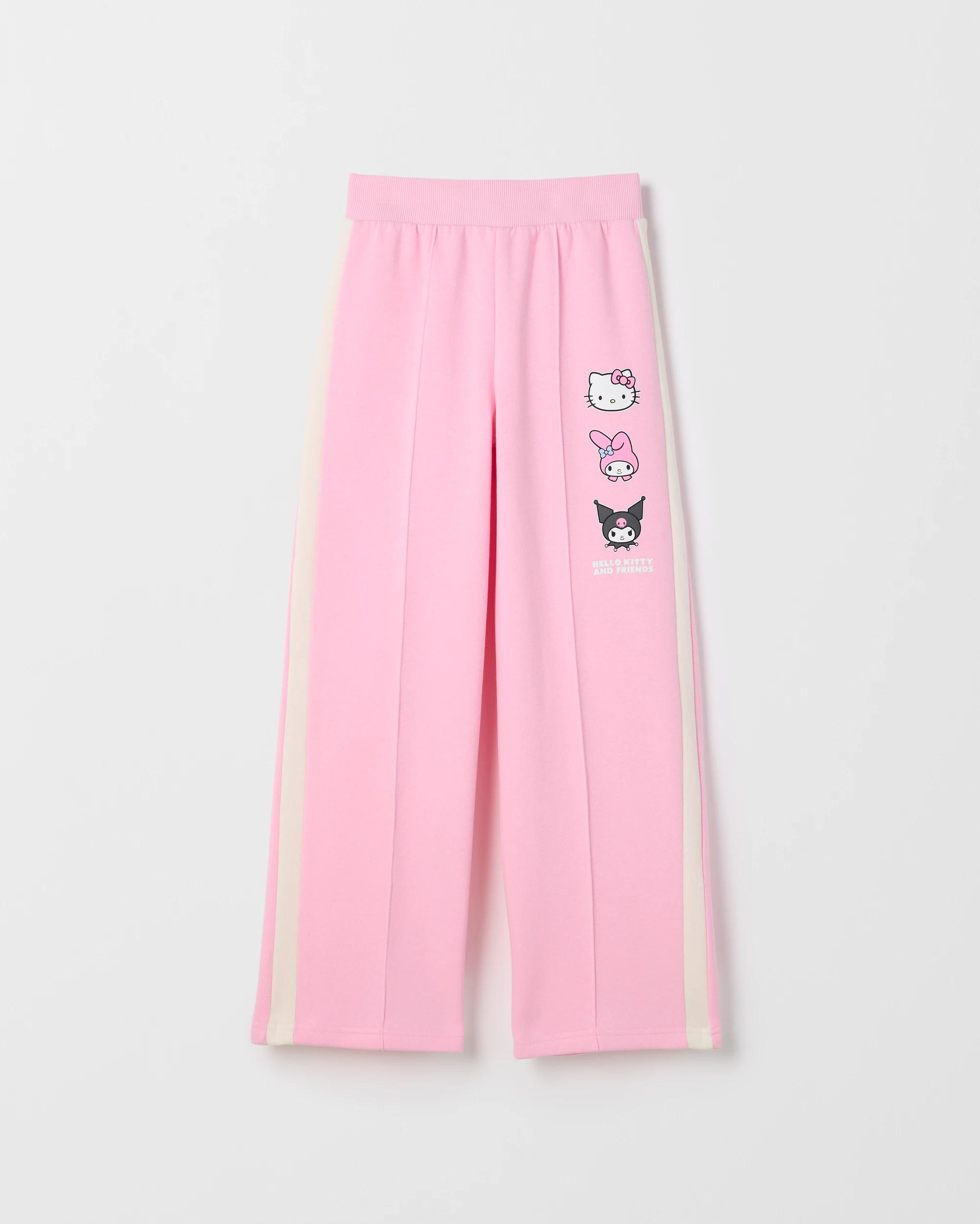 1 Hello Kitty Australian Cotton Blend Trackpants PINK, 1 of 2