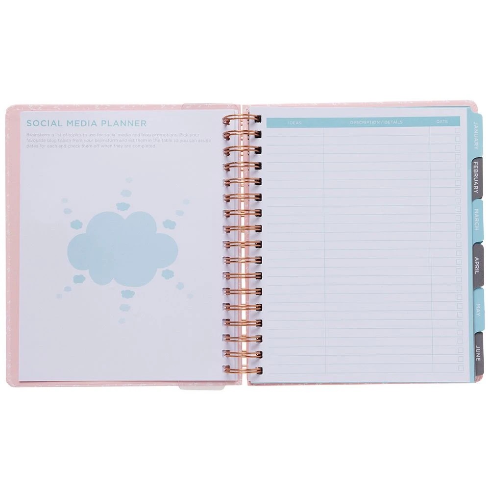 6 Otto Undated Week-to-View Business Goal Planner Pink, 6 of 10