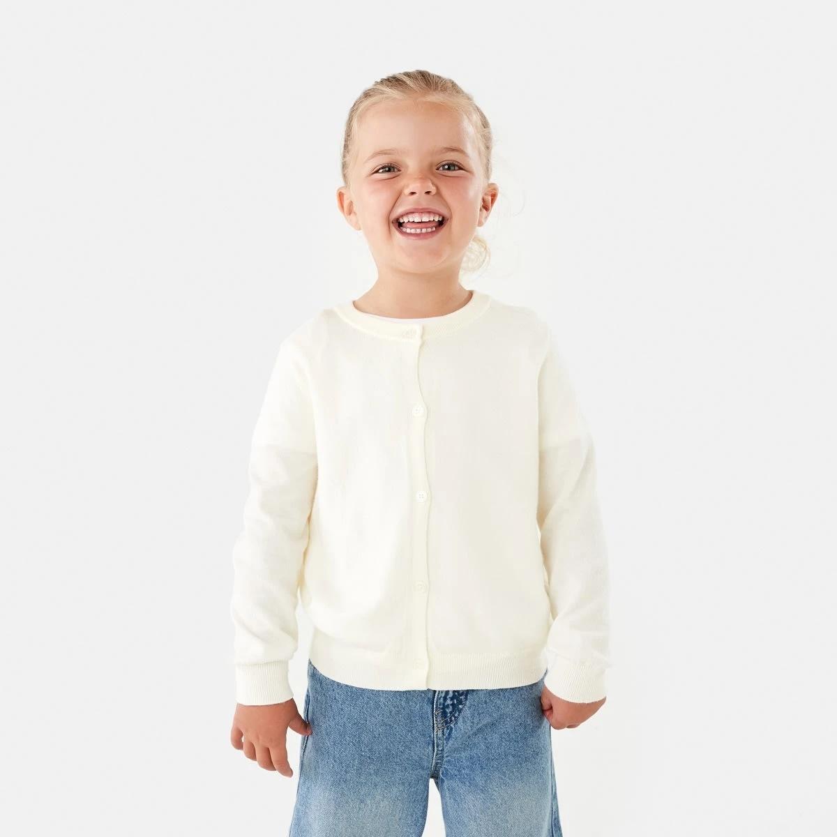1 Lightweight Cardigan Prtn White, 1 of 8