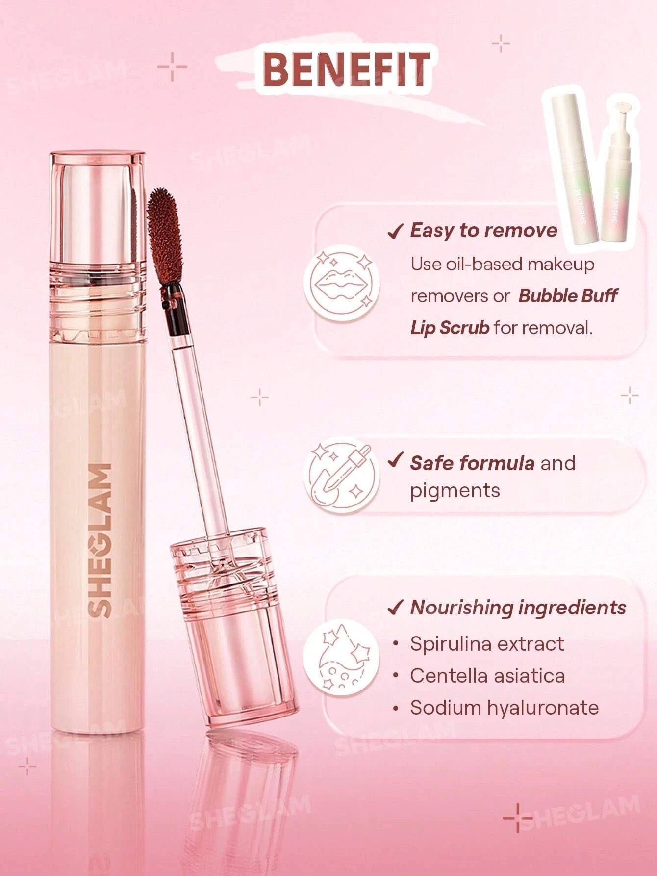 4 SHEGLAM Fall In Line Peel Off Lip Liner Stain - Pinky Promise, 4 of 8