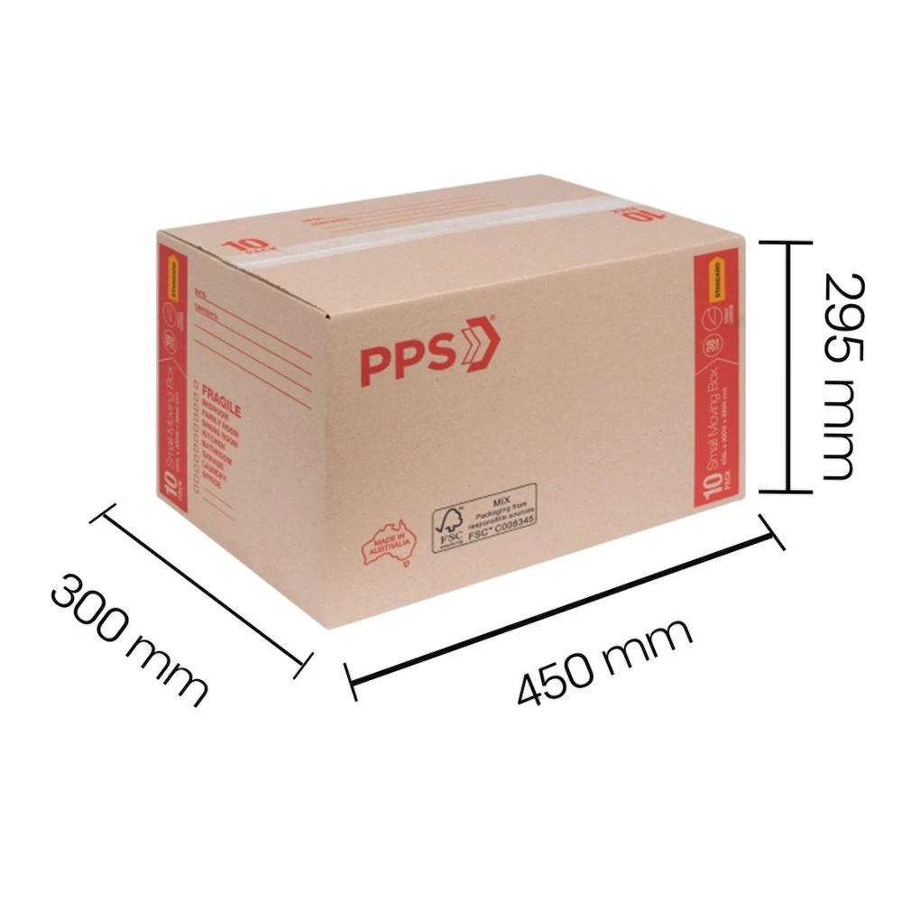 4 PPS Moving Boxes 450 x 300 x 295mm 10 Pack, 4 of 4