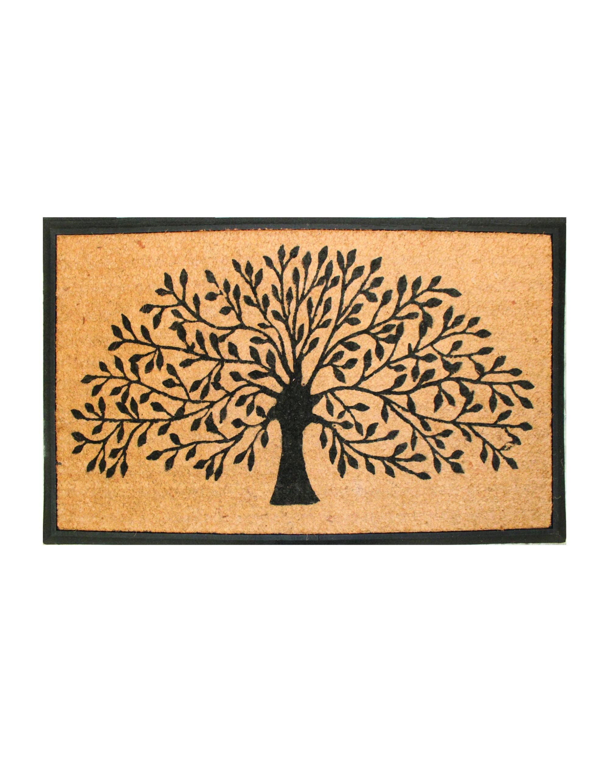 1 Wide Door Mat Deluxe Tree Of Life 75 x 120 cm Doormat - Brown, 1 of 4