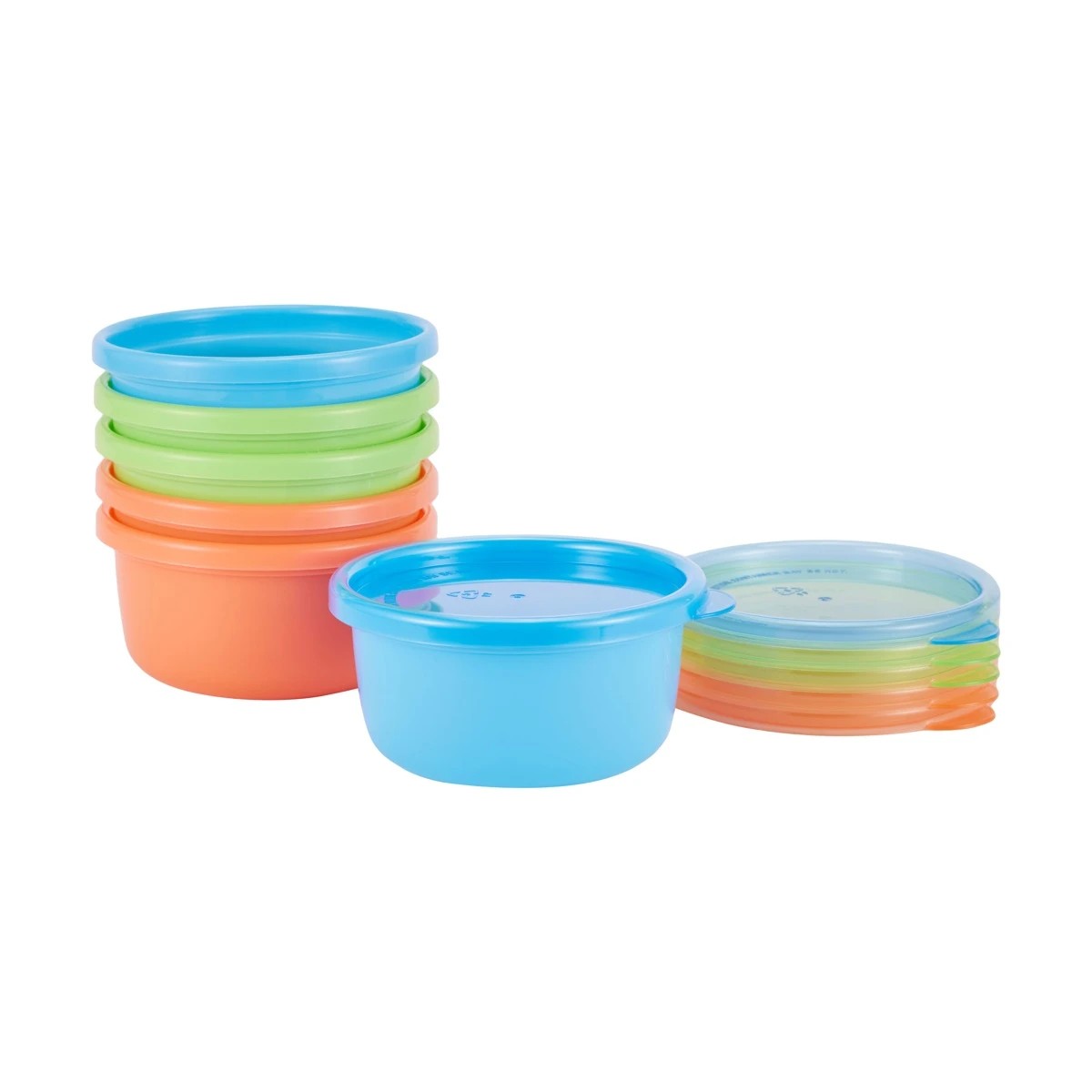 1 6 Pack Reusable Bowl with Lids, 1 of 6
