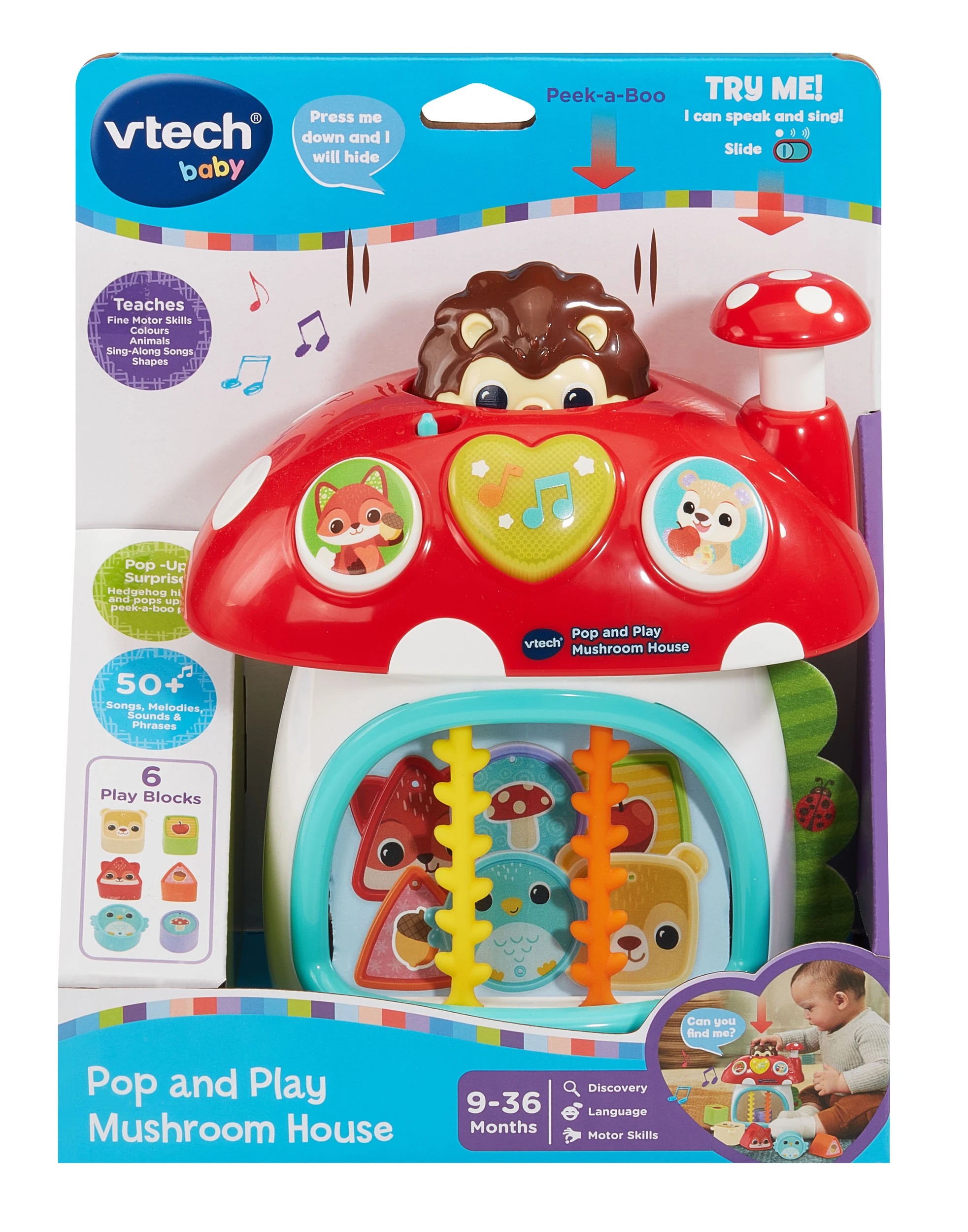 1 VTech Baby Pop and Play Mushroom House, 1 of 4