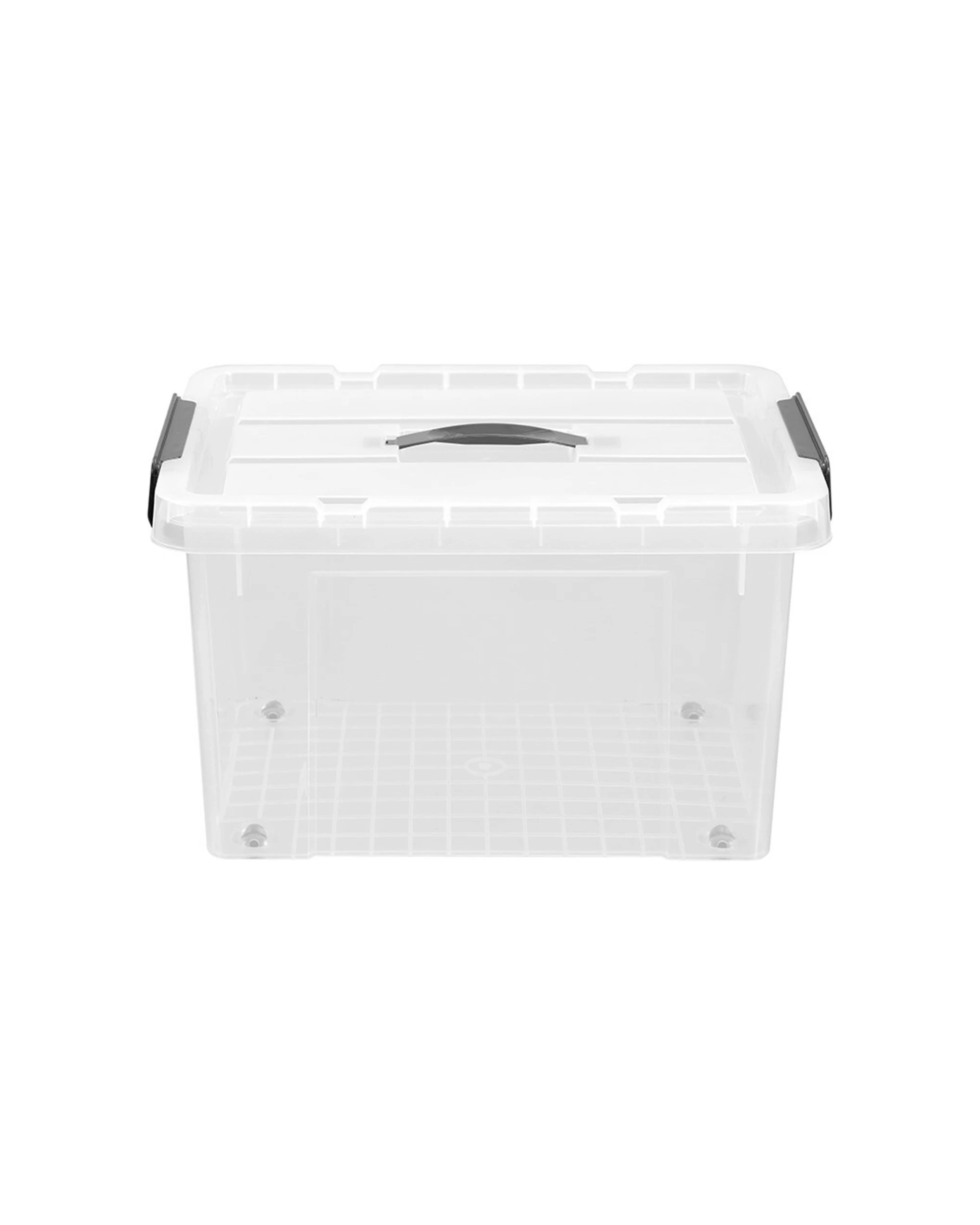 4 Boxsweden Dura 27L 44cm Carry Box Storage W Lid - Locking Storage Box Wheels
 - plain, 4 of 5