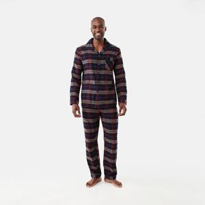 Long Sleeve Woven Button Through Pyjama Set