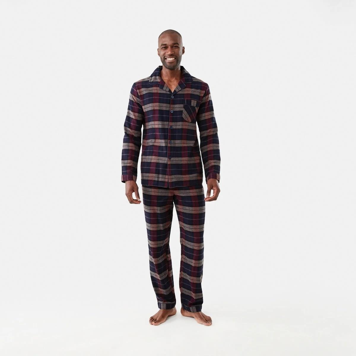 1 Long Sleeve Woven Button Through Pyjama Set Earthwatch, 1 of 8
