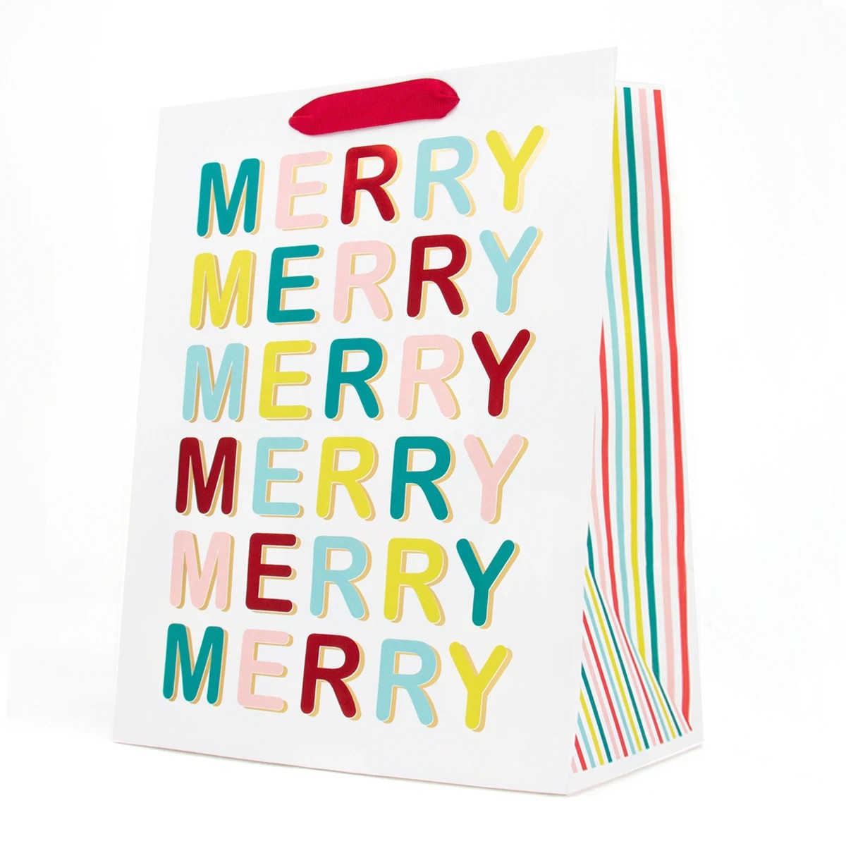 1 Hallmark Merry Lettering Gift Bag - Large, 1 of 2