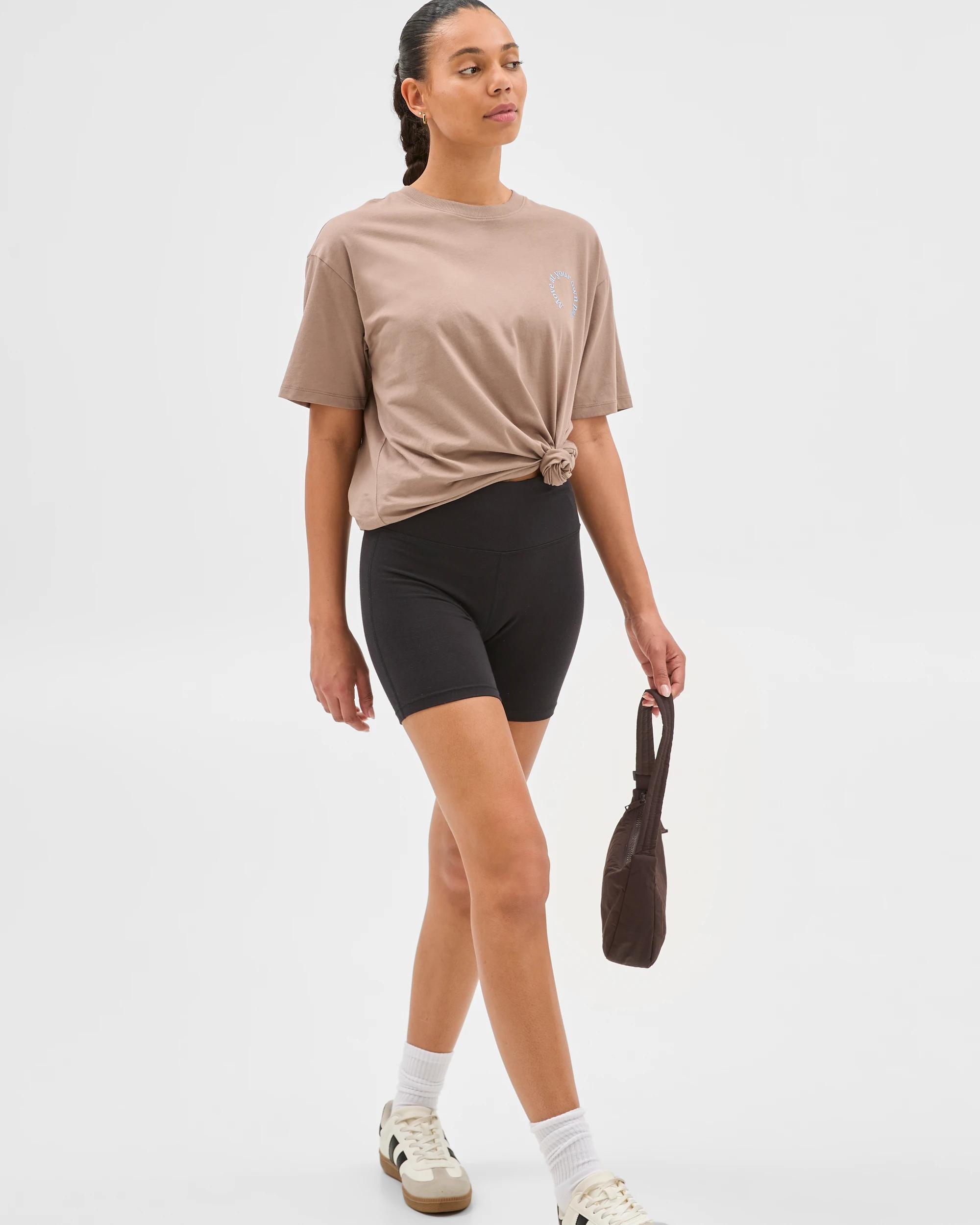 3 Target Active Australian Cotton Blend Mid Length Bike Shorts BLACK, 3 of 6