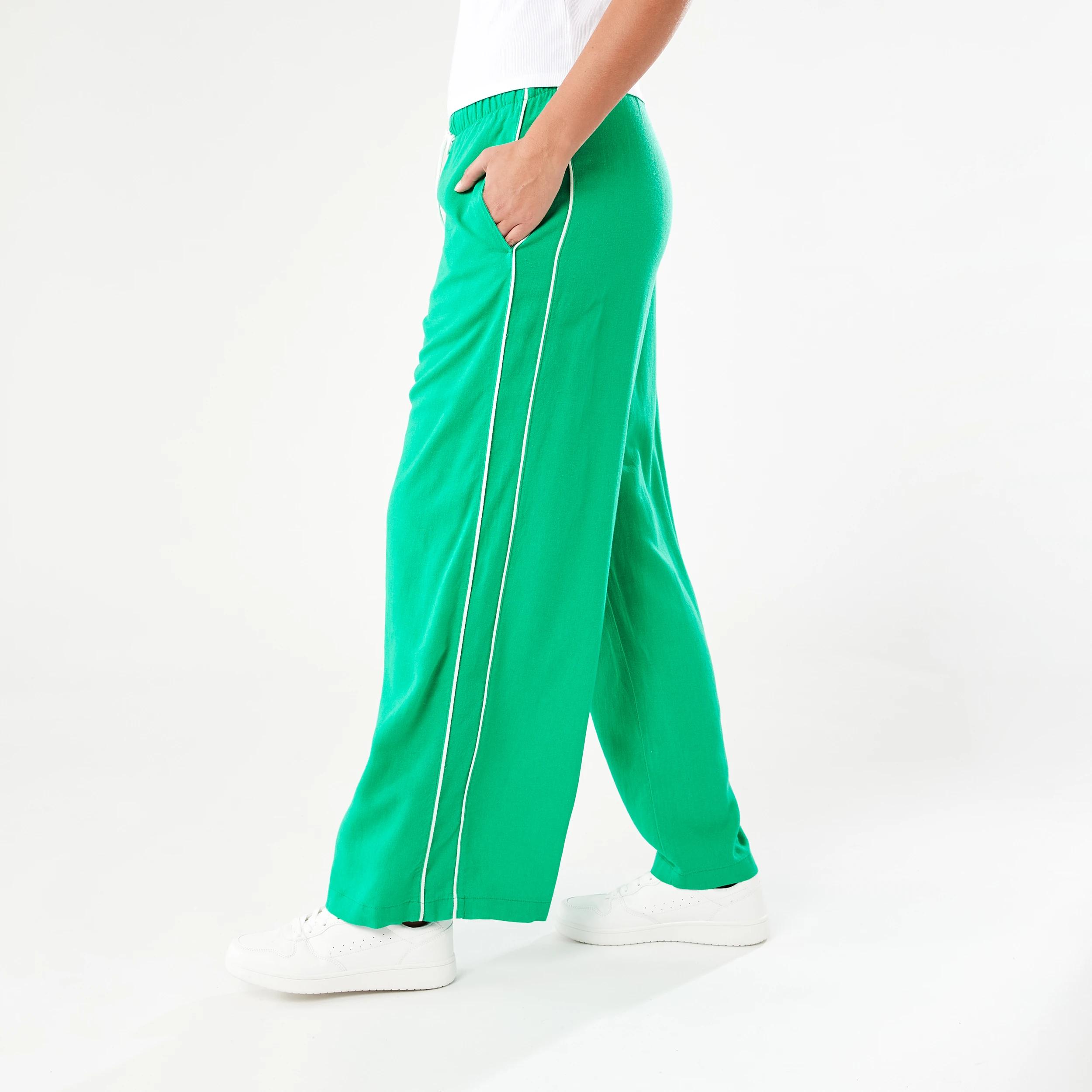 2 Wide Side Stripe Pants SIMPLY GREEN, 2 of 6