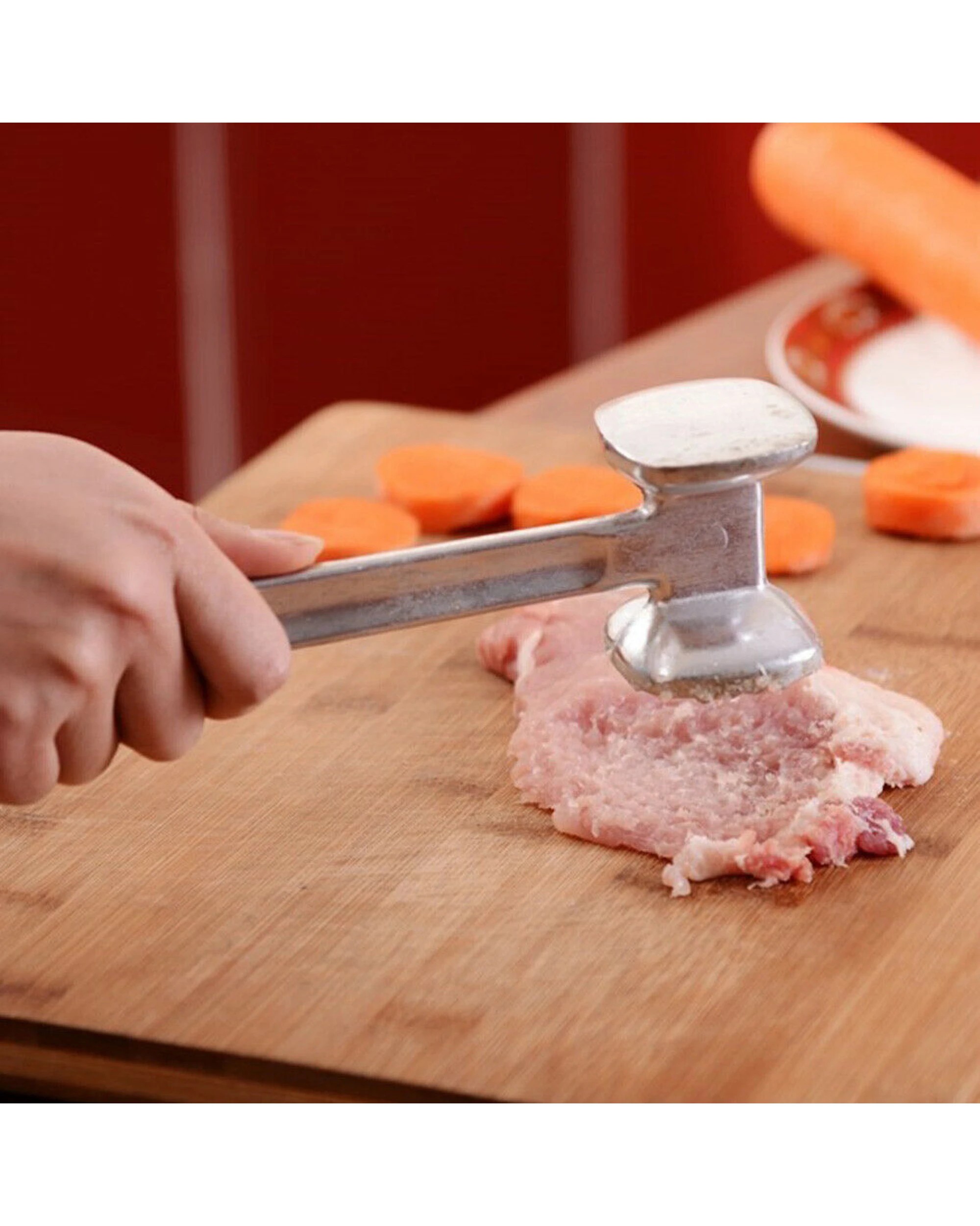 5 BR Home Meat Tenderiser Mallet with Comfortable Handle, 5 of 10
