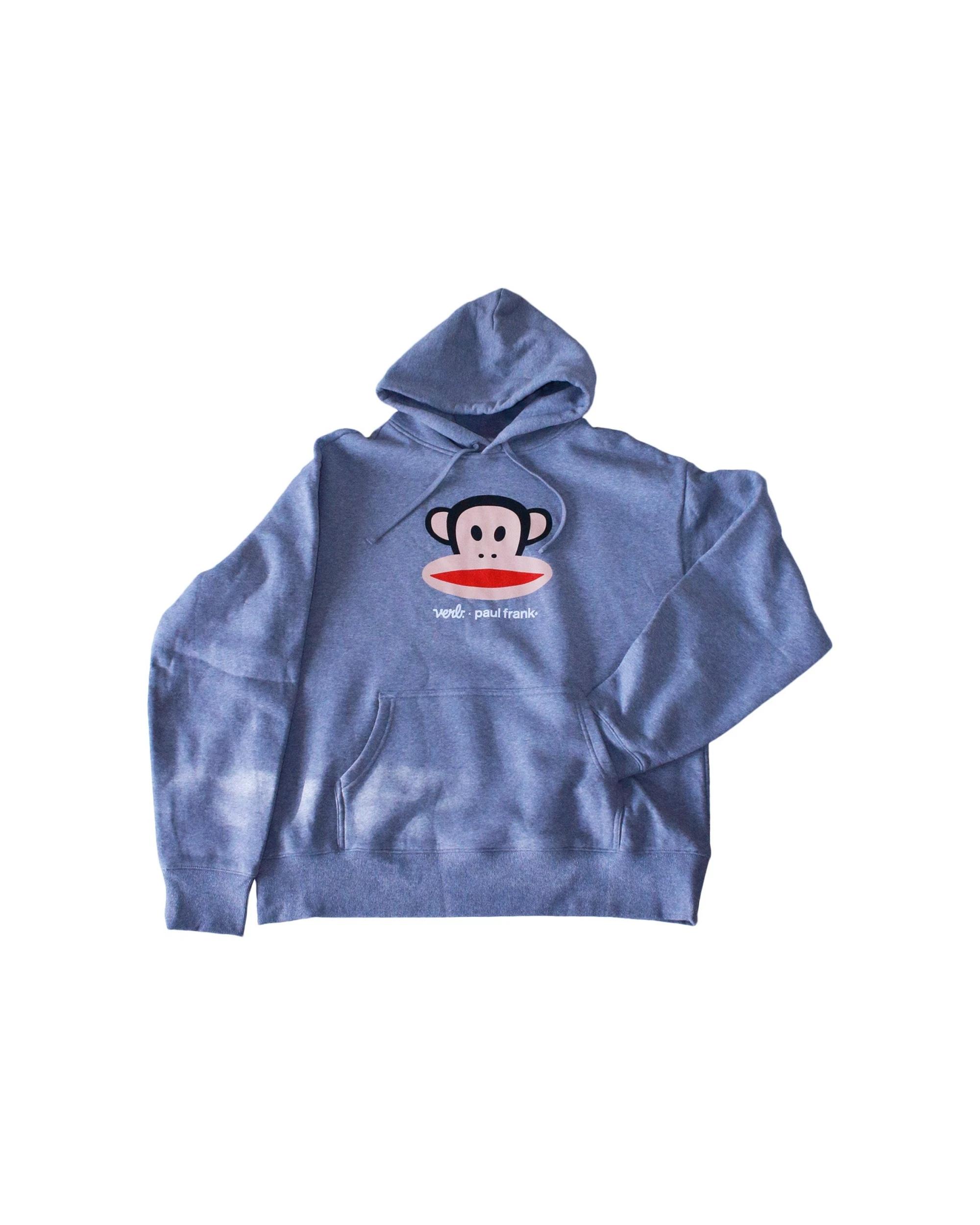 7 Verb. X Paul Frank Julius Head Mens Cotton Jumper Hoodie Oversized Fit GREY, 7 of 7