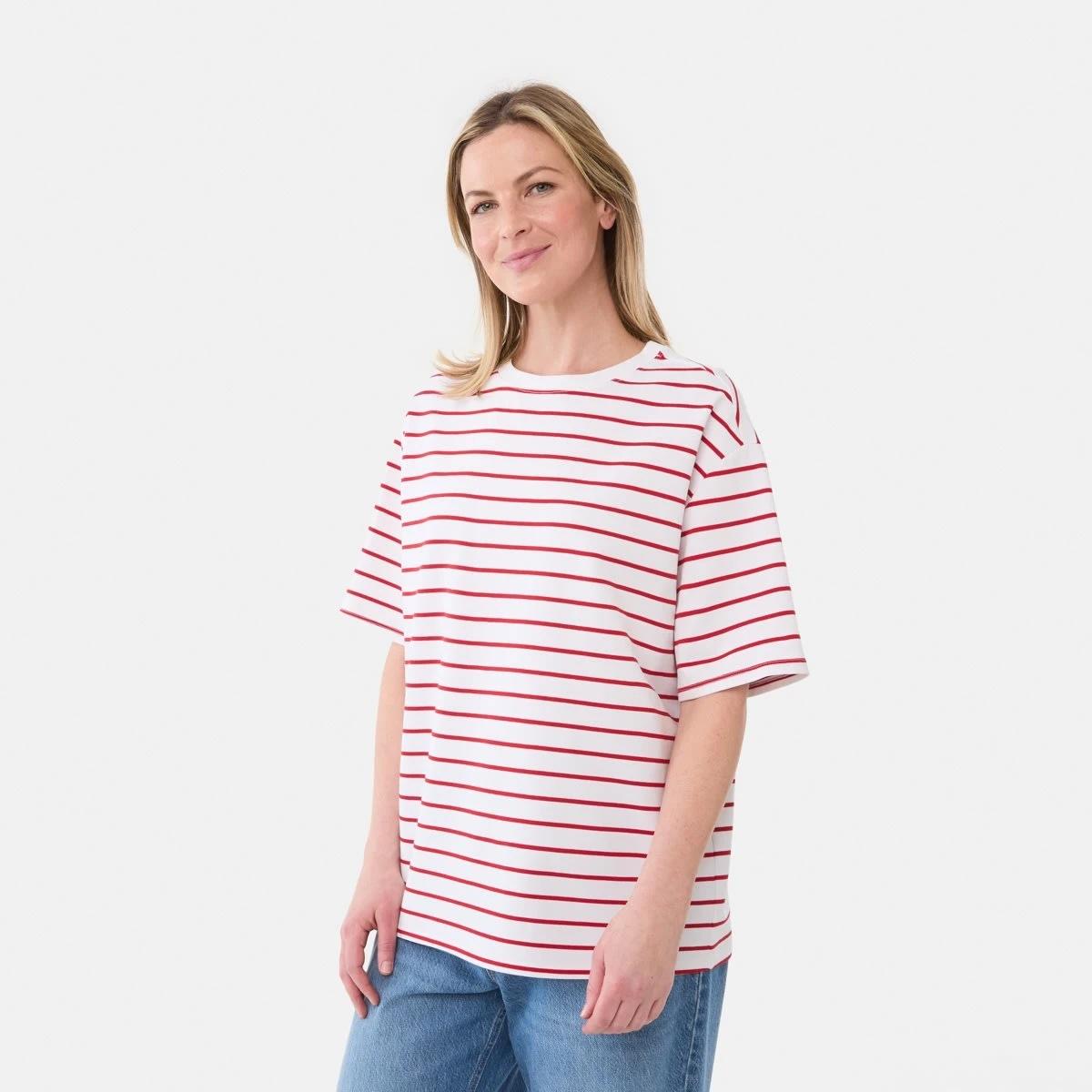 2 Short Sleeve Elevated T-shirt Red Strp, 2 of 5