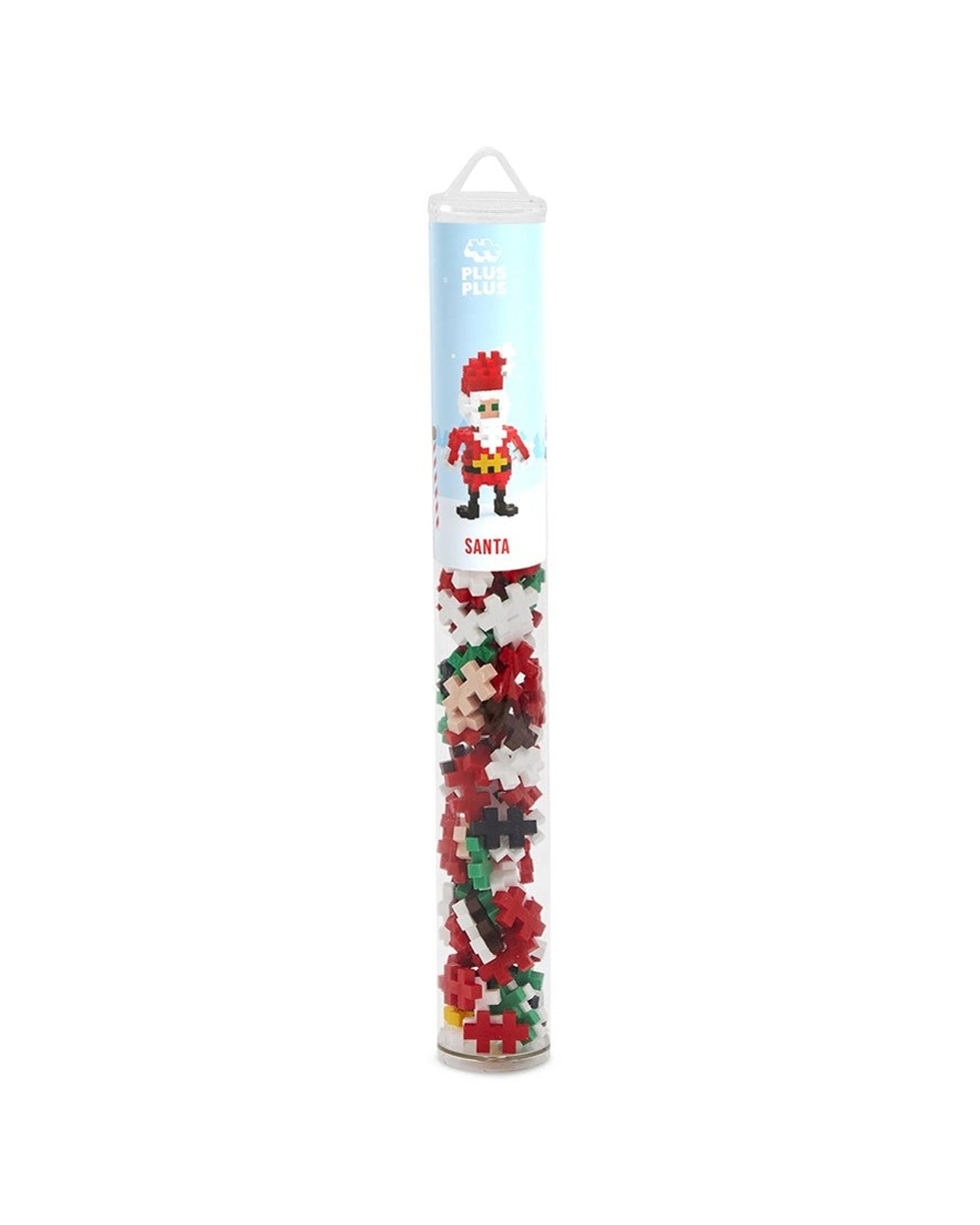 2 Plus-Plus 100pc Santa Kids Childrens DIY Building Blocks Puzzle Tube, 2 of 3