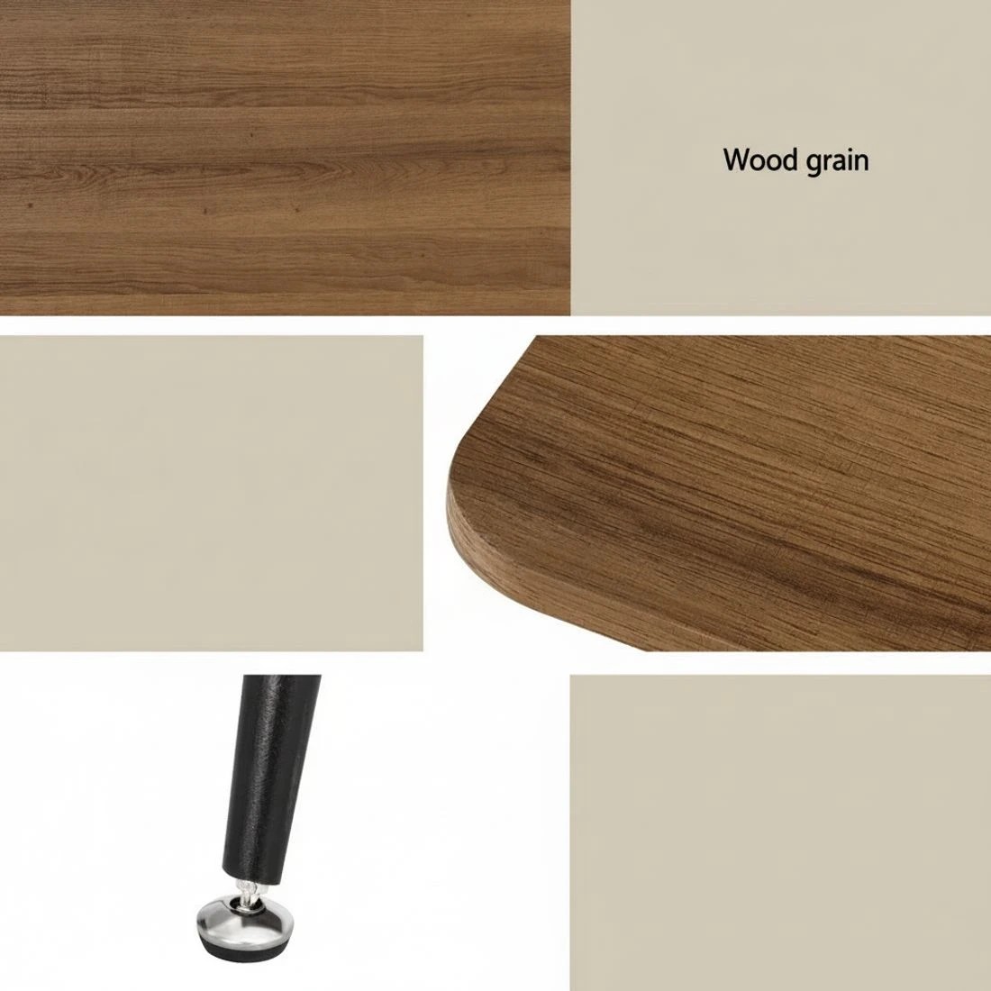 4 1 Artiss Dining Table and 4 Chairs Set Rectangle Metal - Multi, 4 of 6