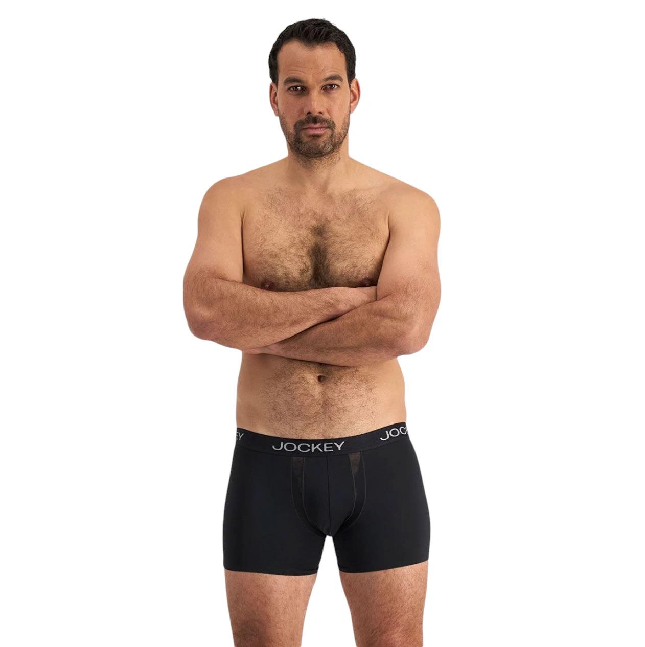 4 Jockey 4 Pack Mens Chafe Proof Pouch /Grey Underwear MULTI, 4 of 7