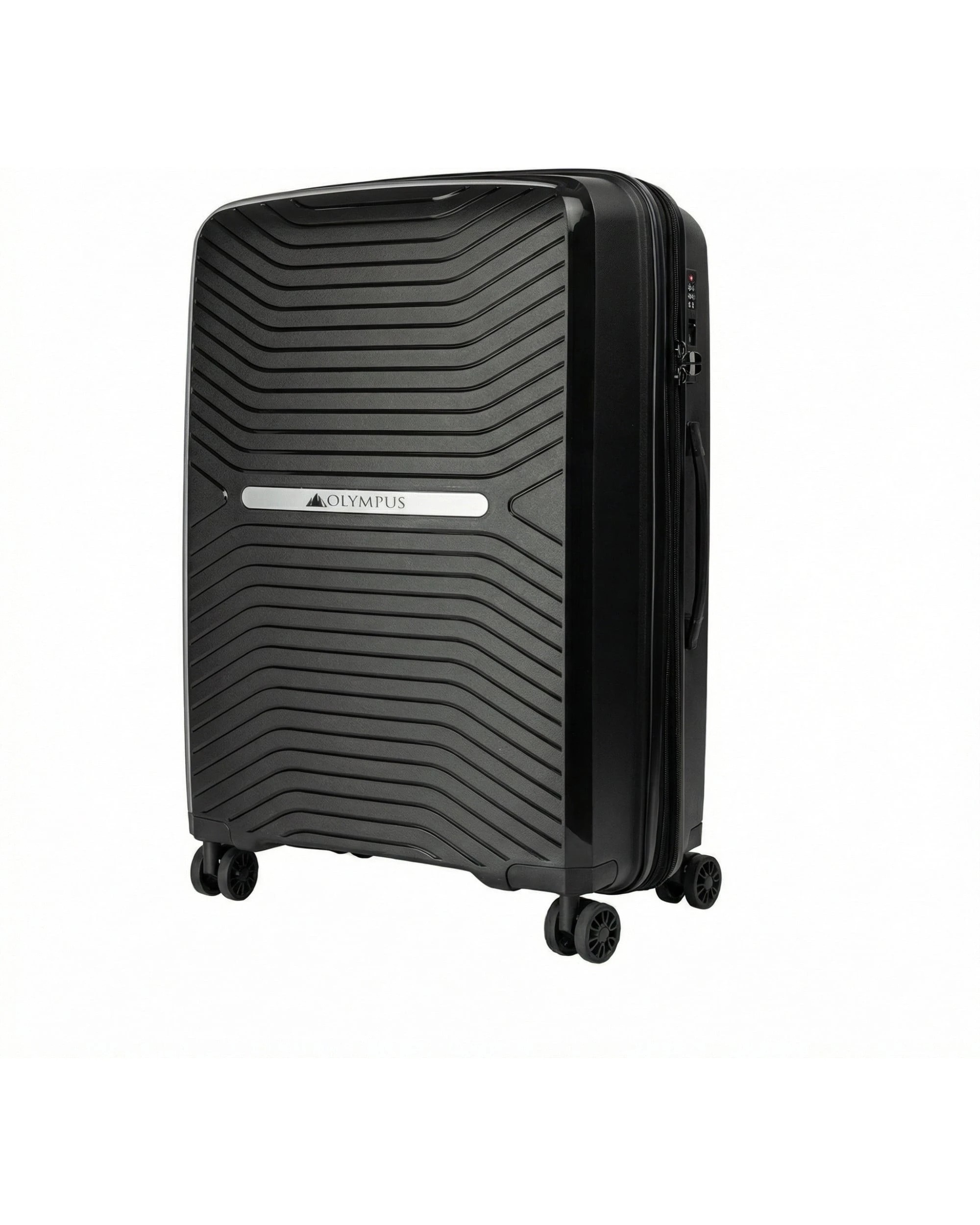 3 Olympus Astra 24in Lightweight Hard Shell Suitcase in Obsidian Black - Black, 3 of 7