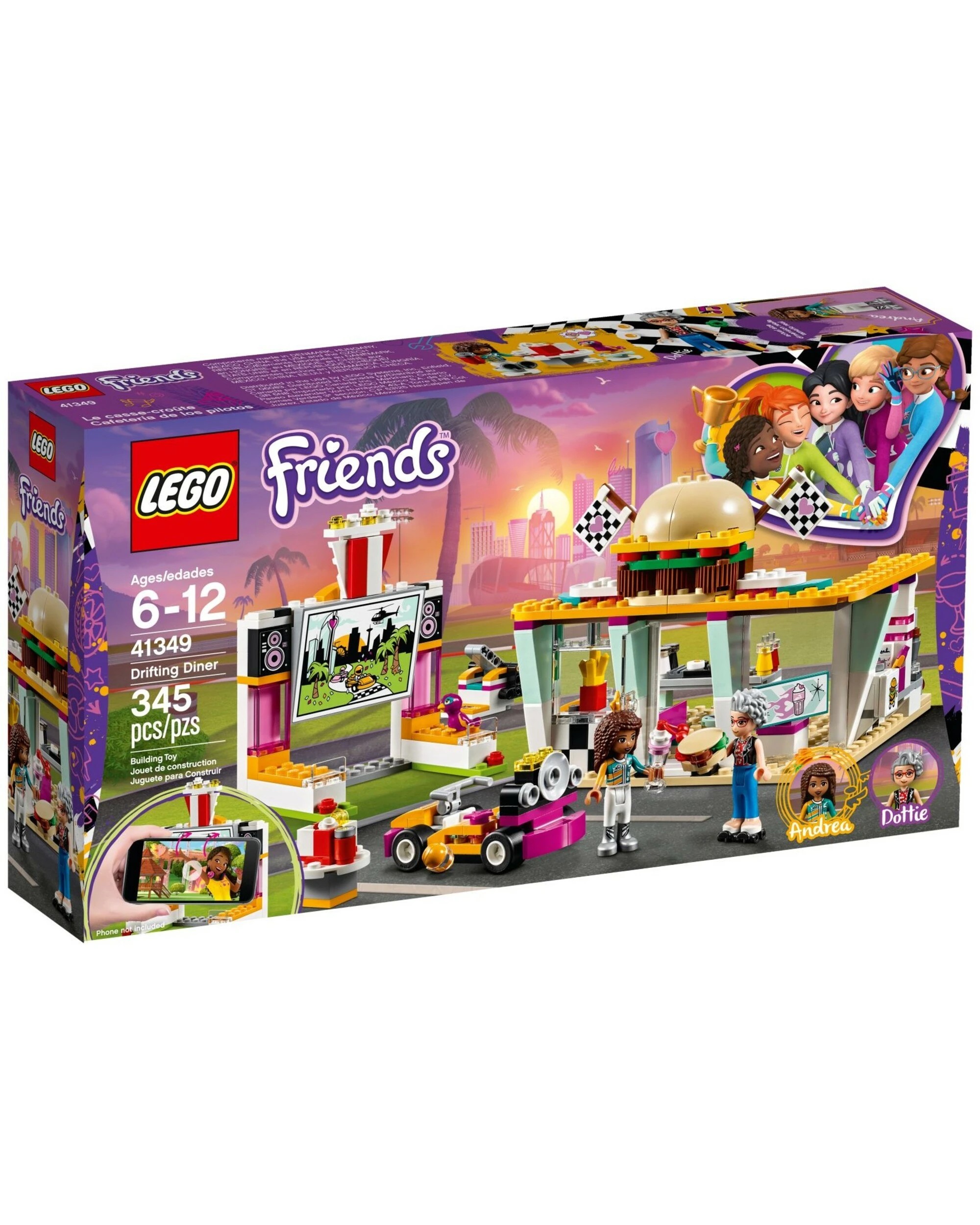 1 LEGO 41349 Drifting Diner Drive-In Playset, 1 of 4