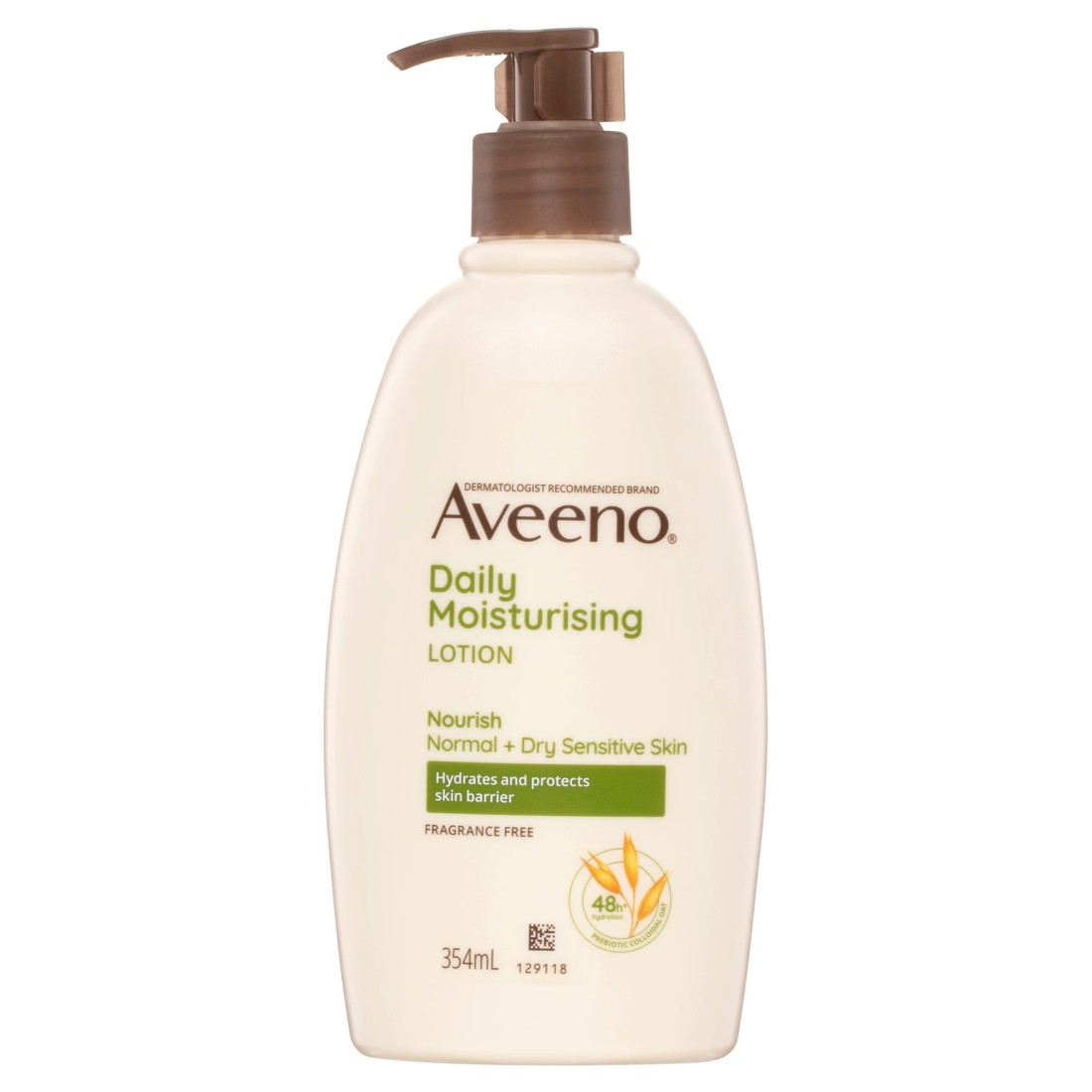 1 Aveeno Active Naturals Daily Moisturising Body Lotion 354ml - Natural Colloidal Oatmeal, 1 of 4