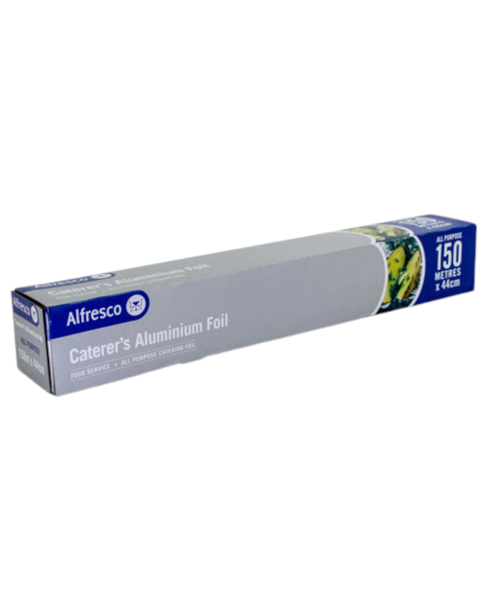 1 Alfresco 1 X Caterer's Aluminium Foil All Purpose Food Catering Wrap 44cm X 150m - Silver, 1 of 1