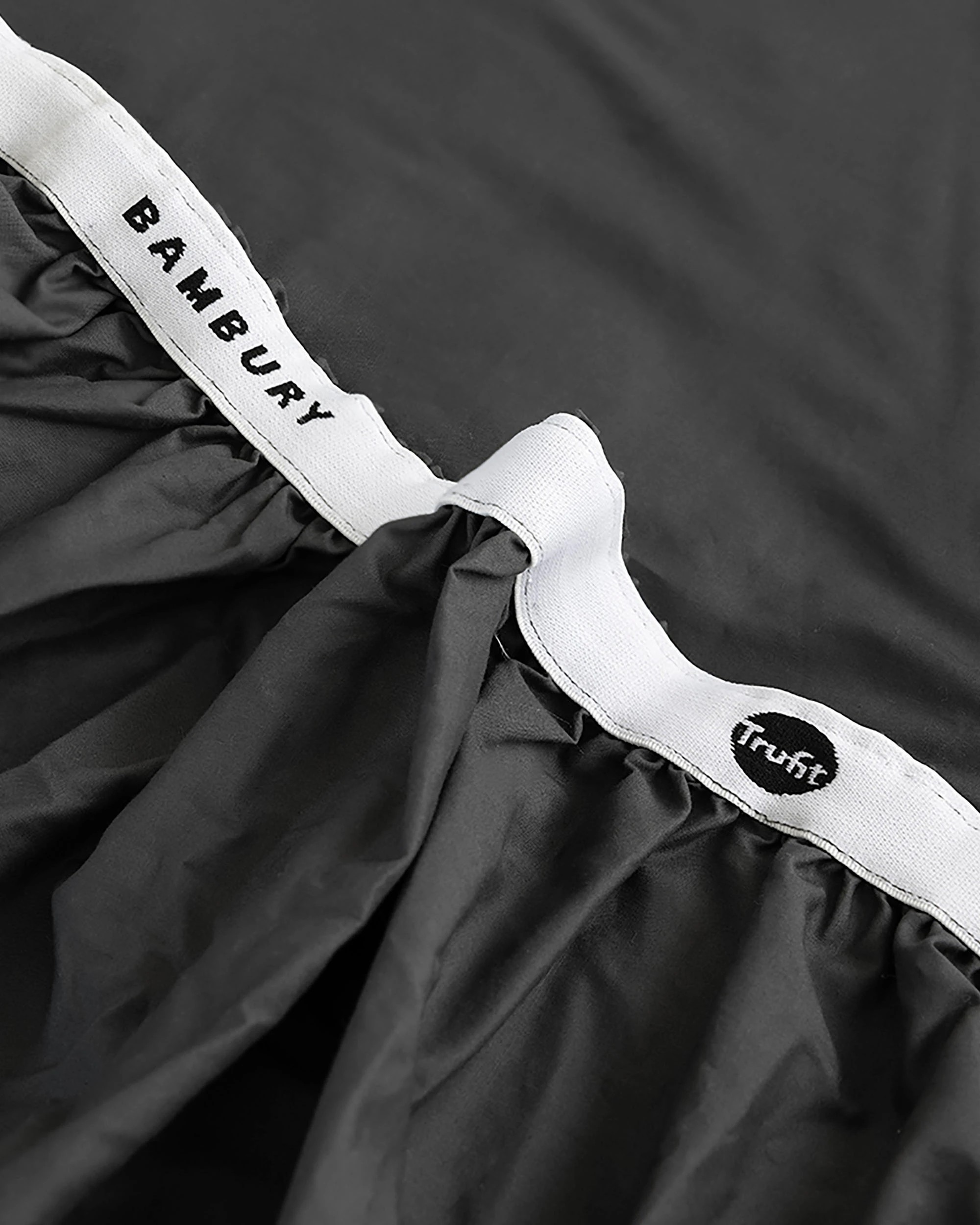 5 Bambury TRUFit Wide Elastic 100% Cotton Deep pocket Fitted Sheet Only - Queen Bed - Charcoal, 5 of 7