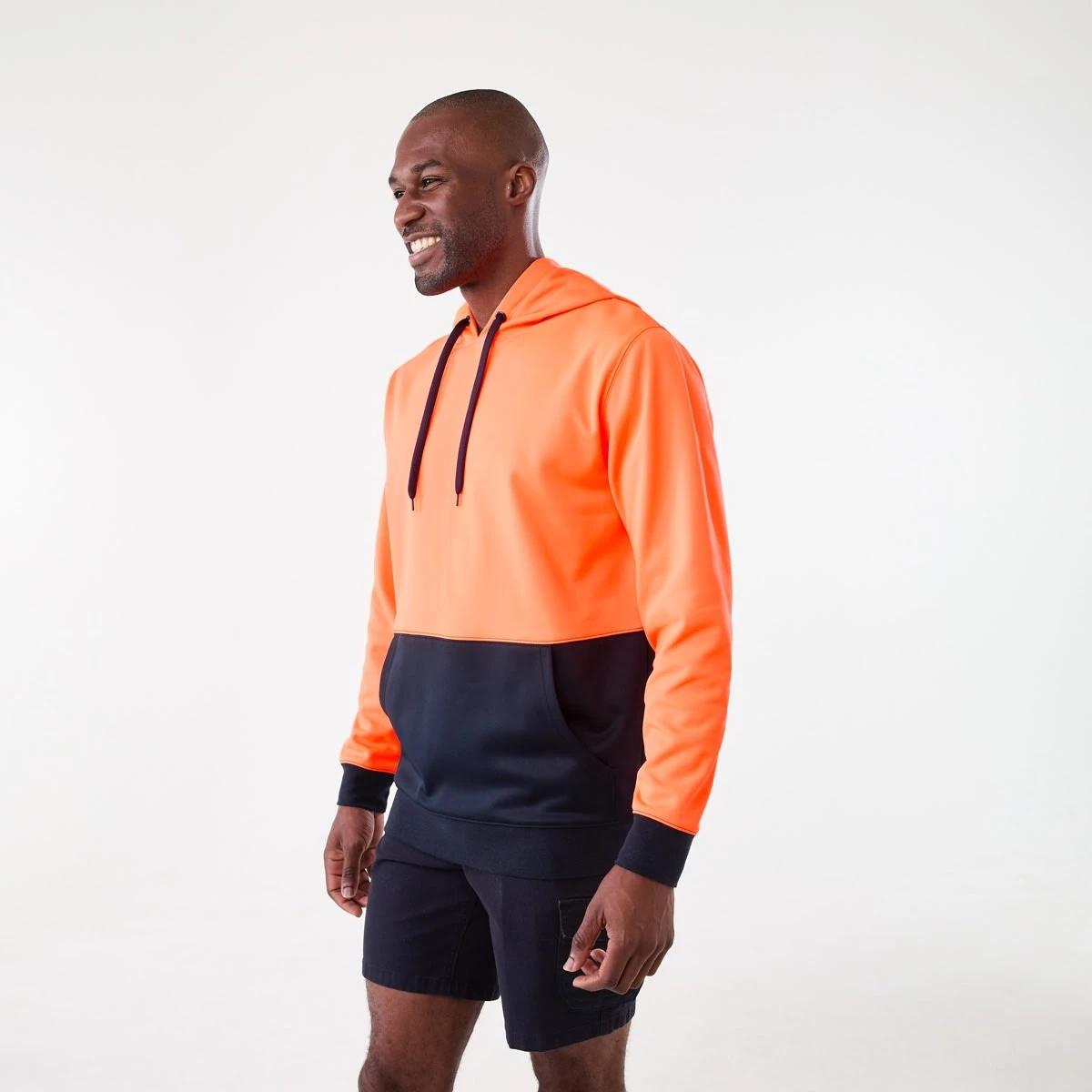 2 Hi-Visibility Pullover Hoodie Orange, 2 of 6