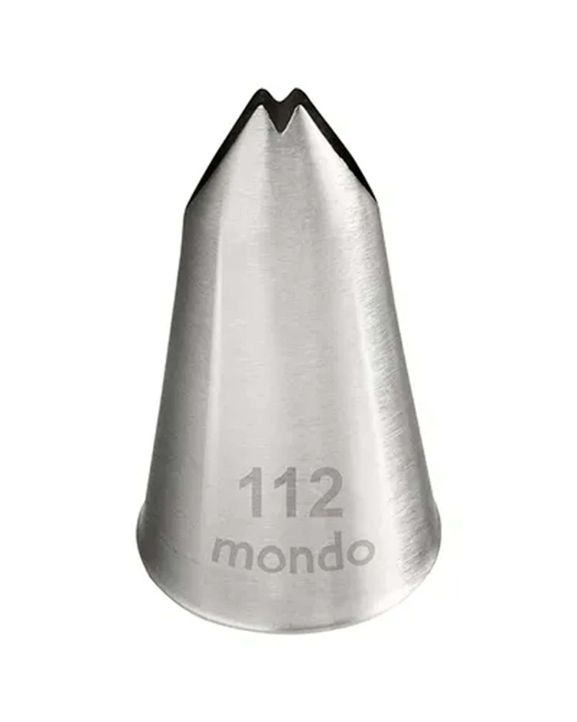 1 Mondo Large Leaf Piping Tip Stainless Steel Food Grade Icing Decorating Tool - Silver, 1 of 3