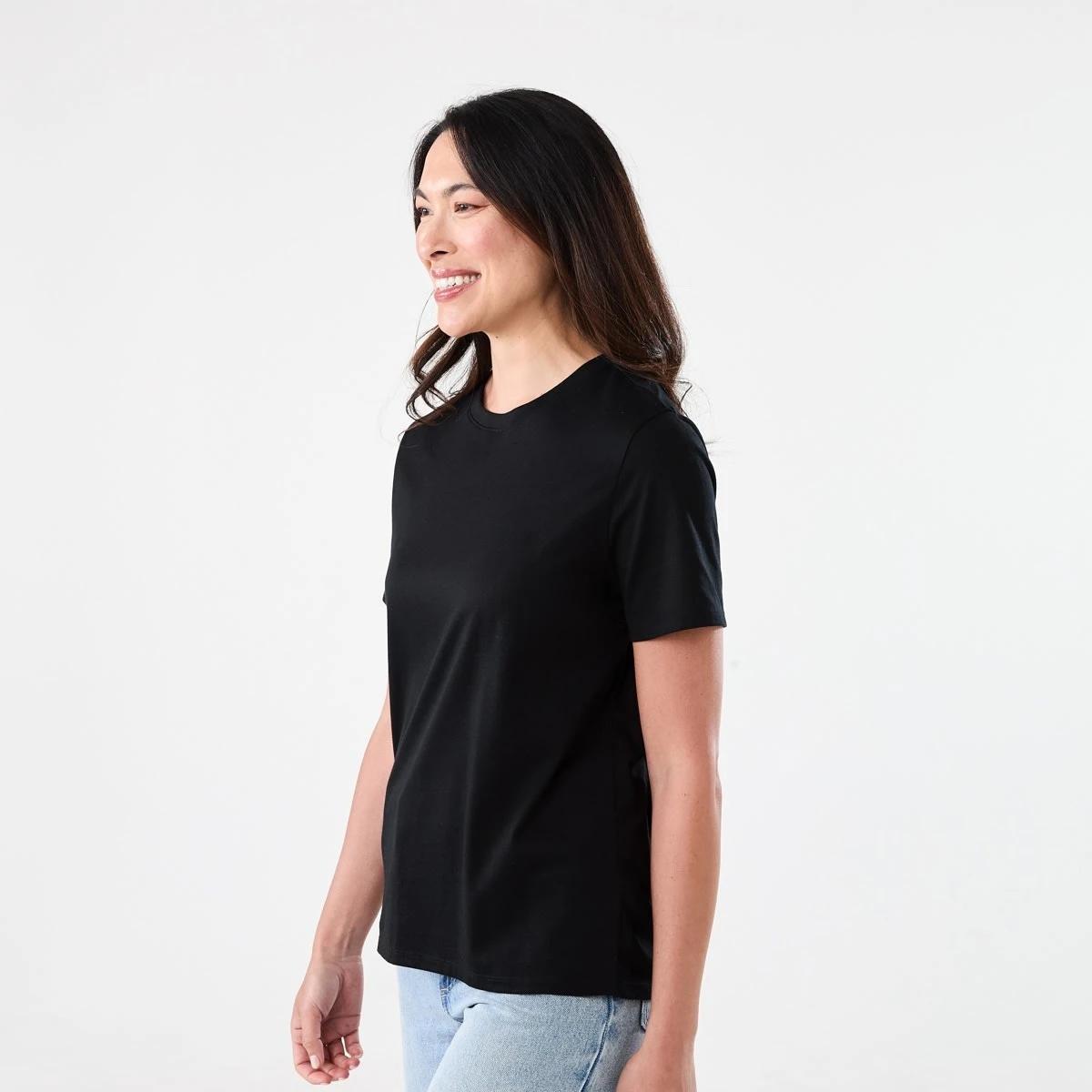 2 Short Sleeve Australian Cotton T-shirt BLACK, 2 of 5