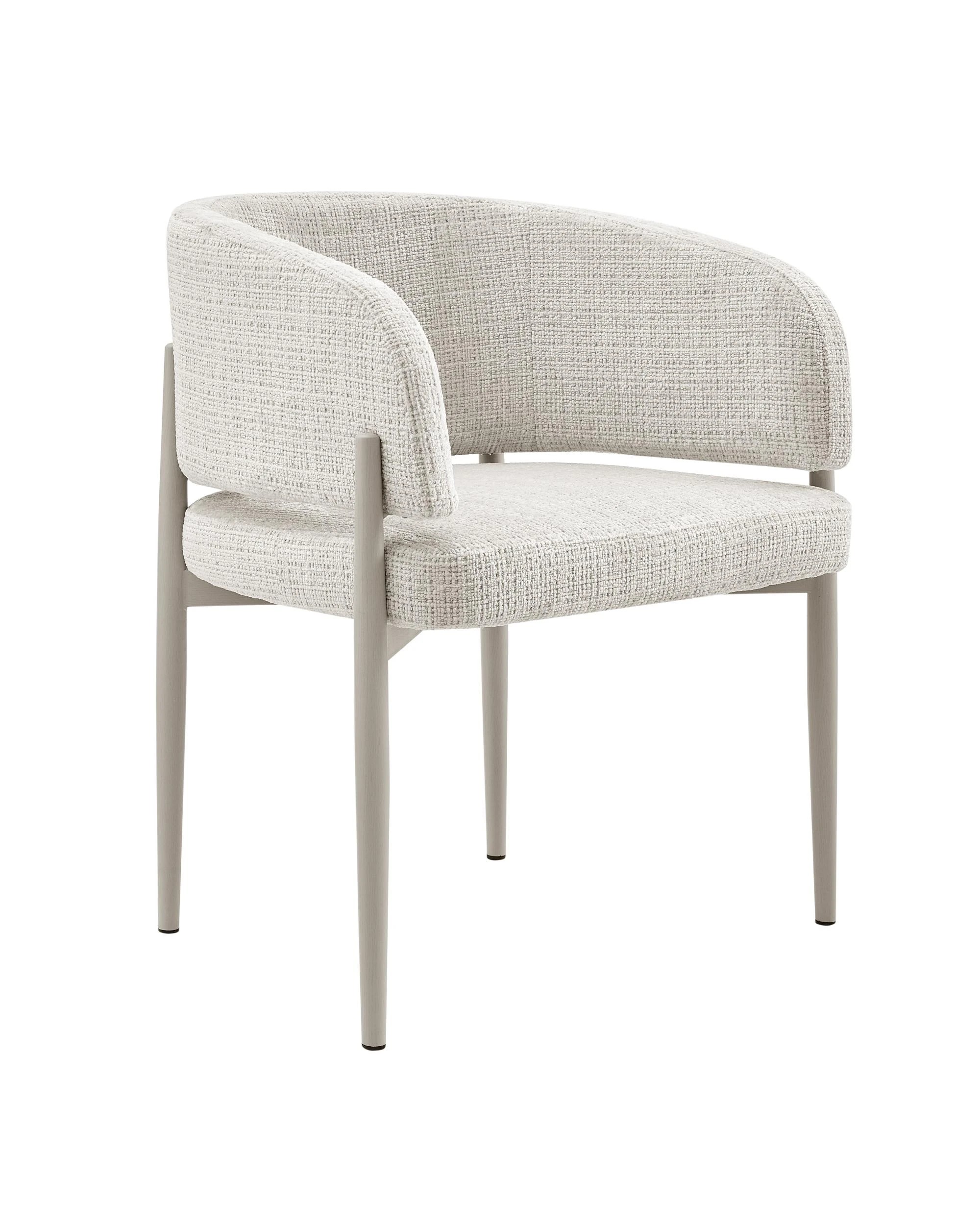 3 Kodu Dining Chairs Pair (Set of Two) Cream and Grey, 3 of 10