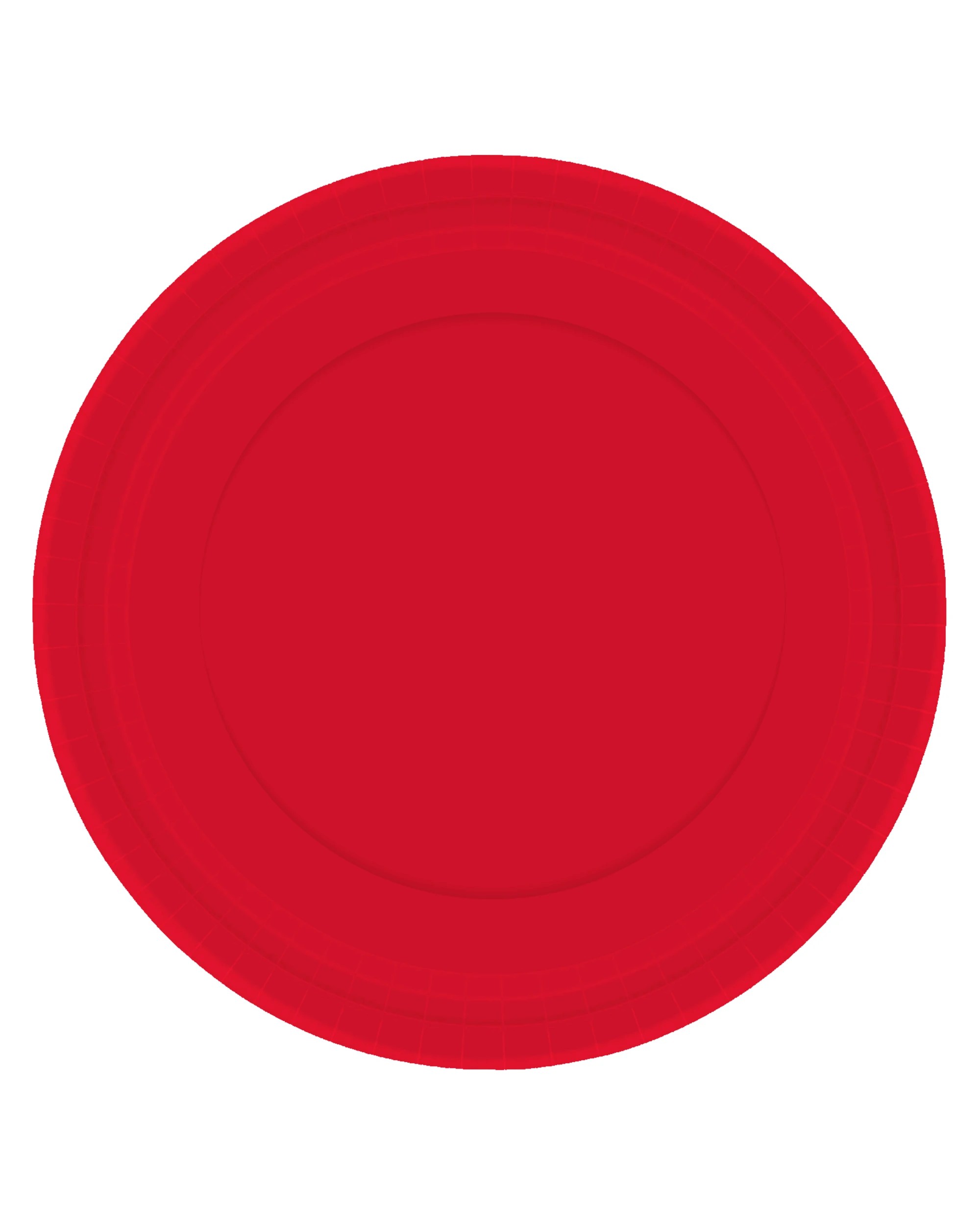 1 Amscan 23cm Round Paper Plates NPC Pack of 20 - Apple Red - Apple Red, 1 of 3