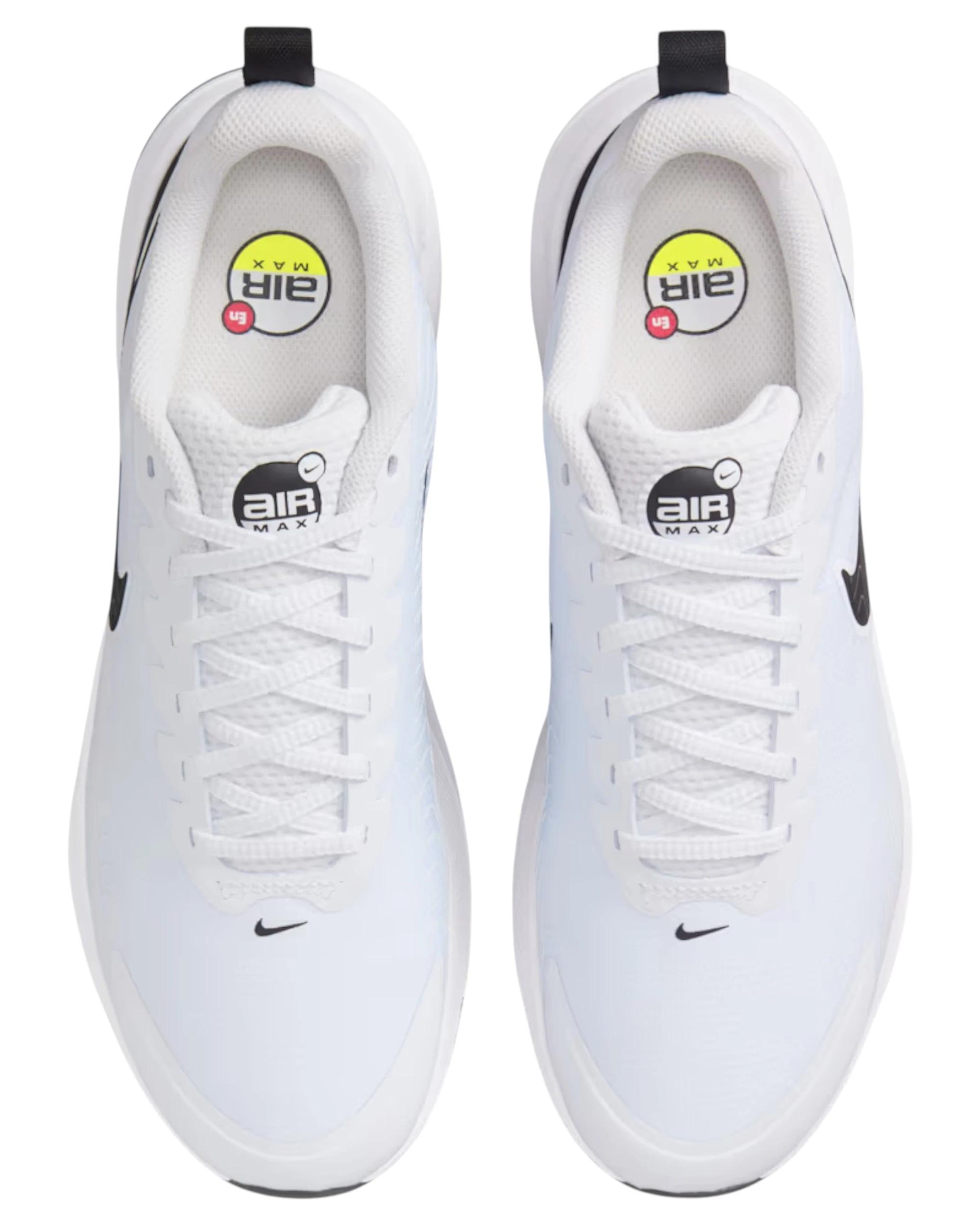 6 Nike Mens Air Max Nuaxis Athletic Shoes White/black, 6 of 8