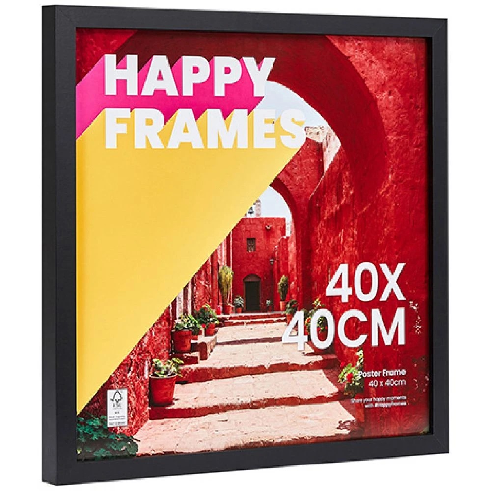 2 Happy Frames 40 x 40CM Poster Frame Black, 2 of 4