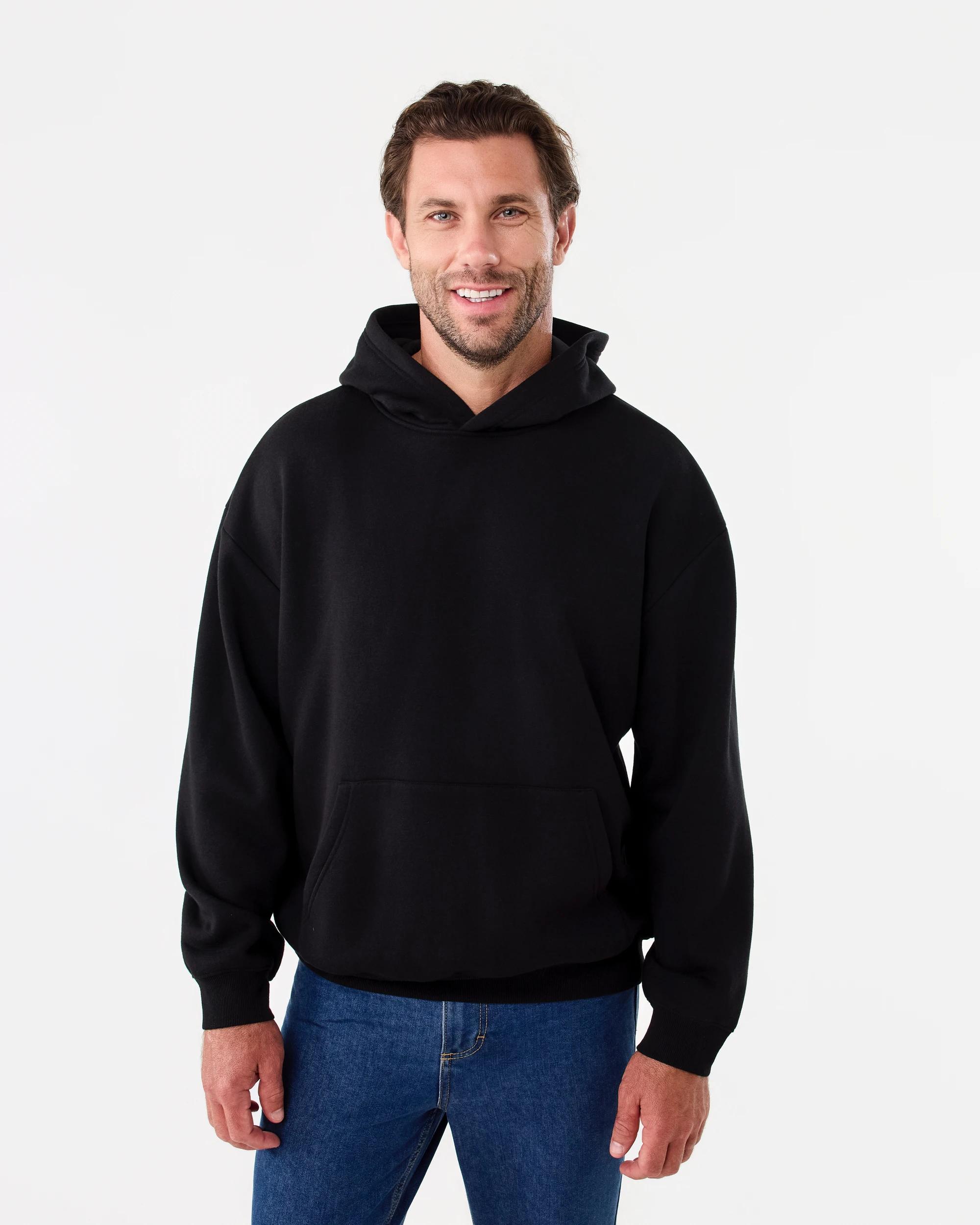 1 Relaxed Core Hoodie Black, 1 of 10
