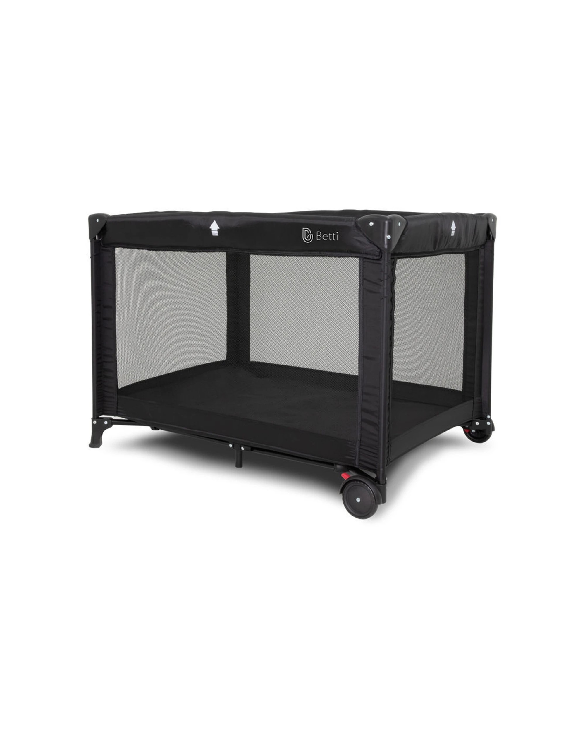 2 Betti Nai Nai Portable Folding Travel Cot Black Lightweight Infant Crib
 - Black, 2 of 3