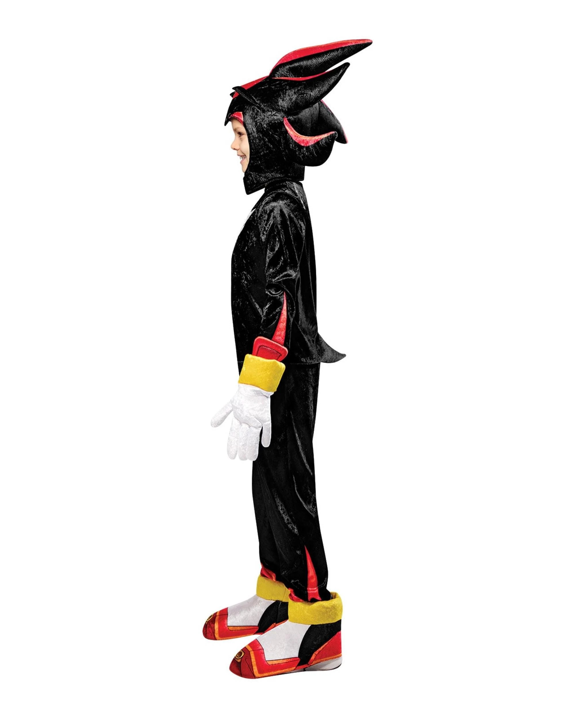4 Sonic the Hedgehog Shadow the Hedgehog Deluxe Child Costume Size Large, 4 of 5