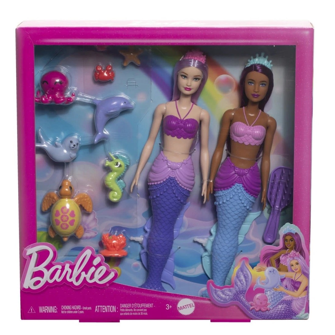 1 2 Pack Barbie Mermaid Dolls, 1 of 5