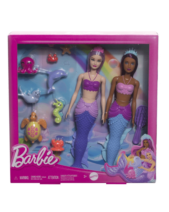 Pack Barbie Mermaid Dolls Kmart